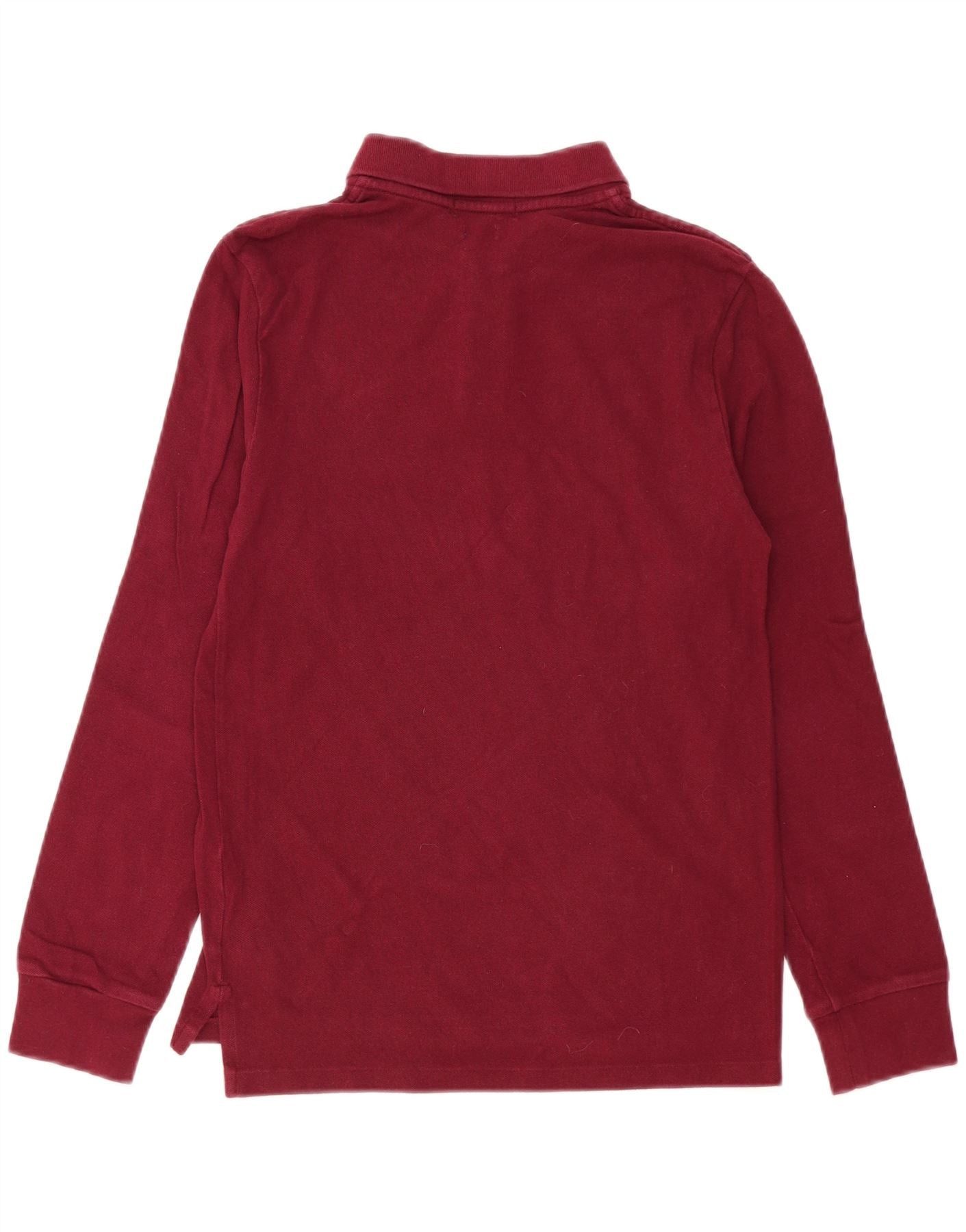 Polo Ralph Lauren Boys Long Sleeve Polo Shirt 15-16 Years XL Burgundy Size XL / US 12-14 / IT 48-50 - 2 Thumbnail