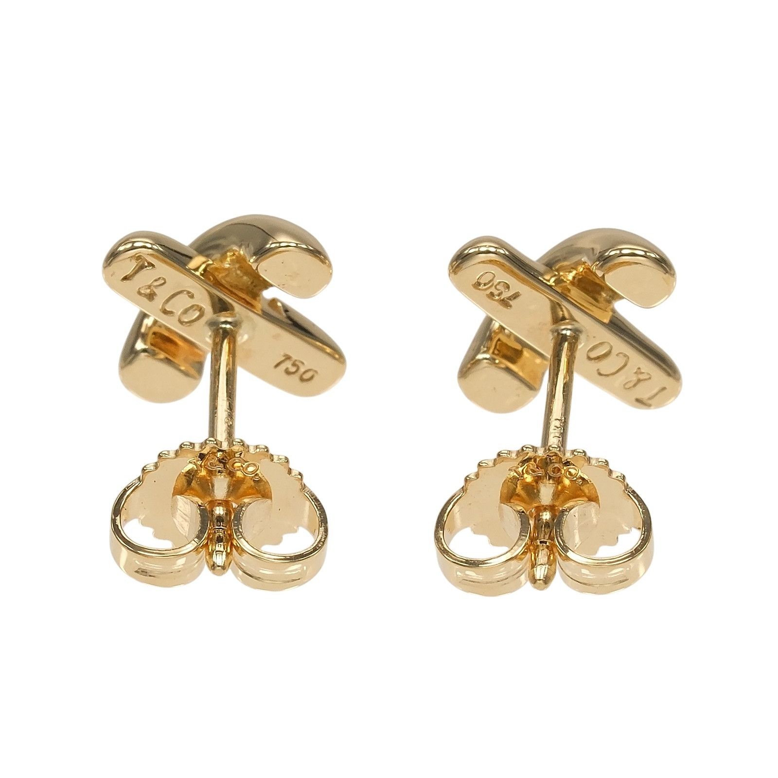 Tiffany & Co. Tiffany & Co. Tiffany & Co. Cross Stitch Au750 Earrings Precious Metal Earrings DUTY FREE for USA Size ONE SIZE - 4 Thumbnail
