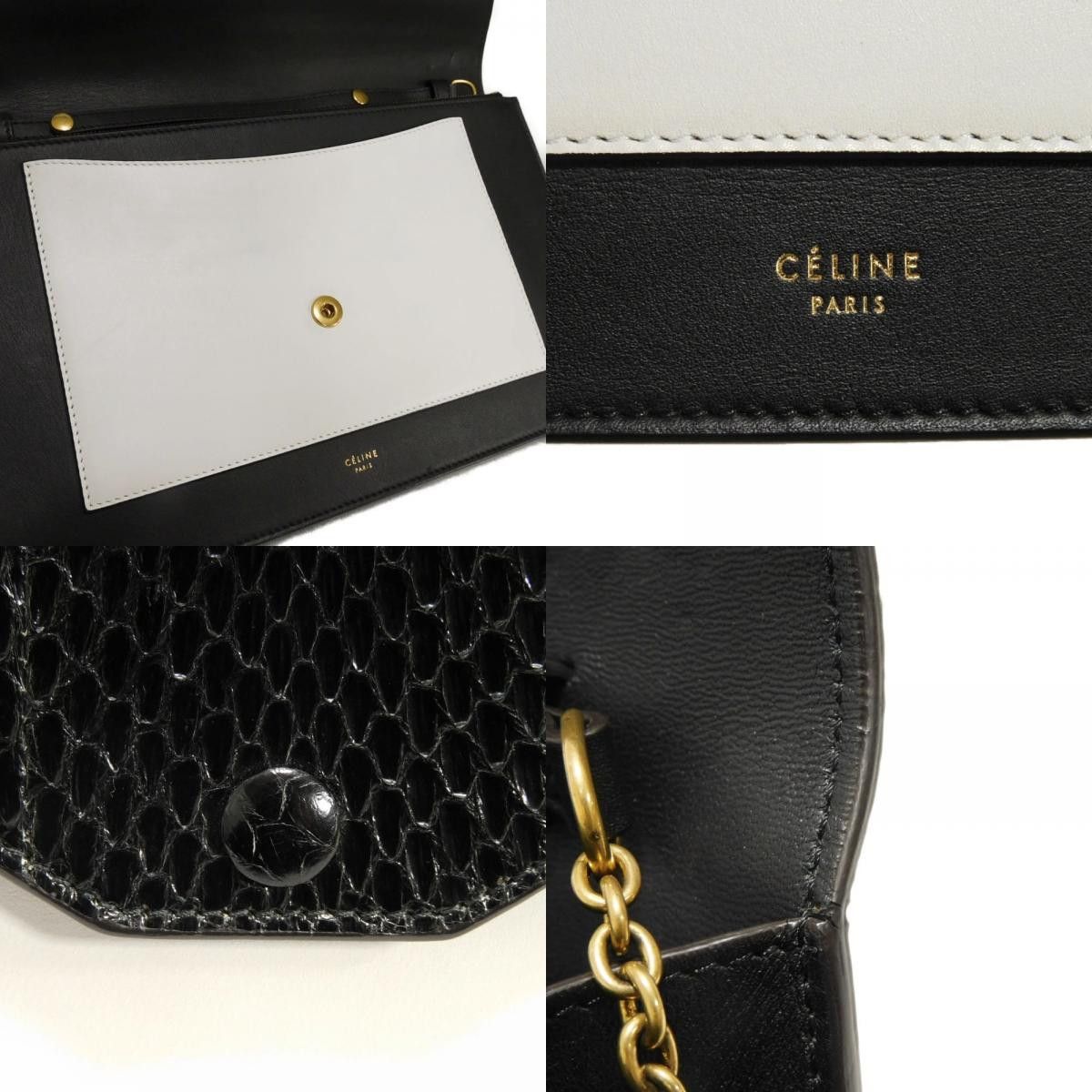 Celine Celine CELINE Chain Crossbody Lambskin Shoulder Bag Leather Shoulder Bag 105204 DUTY FREE for USA Size ONE SIZE - 15 Thumbnail