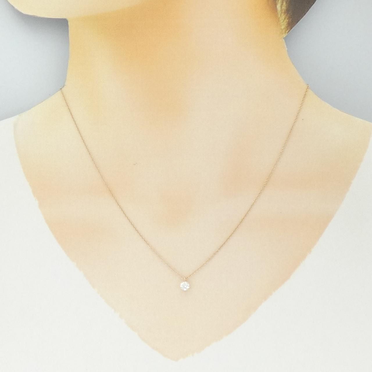 Tiffany & Co. Tiffany & Co. Tiffany Solitaire Au750 Pink Gold Diamond Necklace Precious Metal Necklace DUTY FREE for USA Size ONE SIZE - 6 Thumbnail