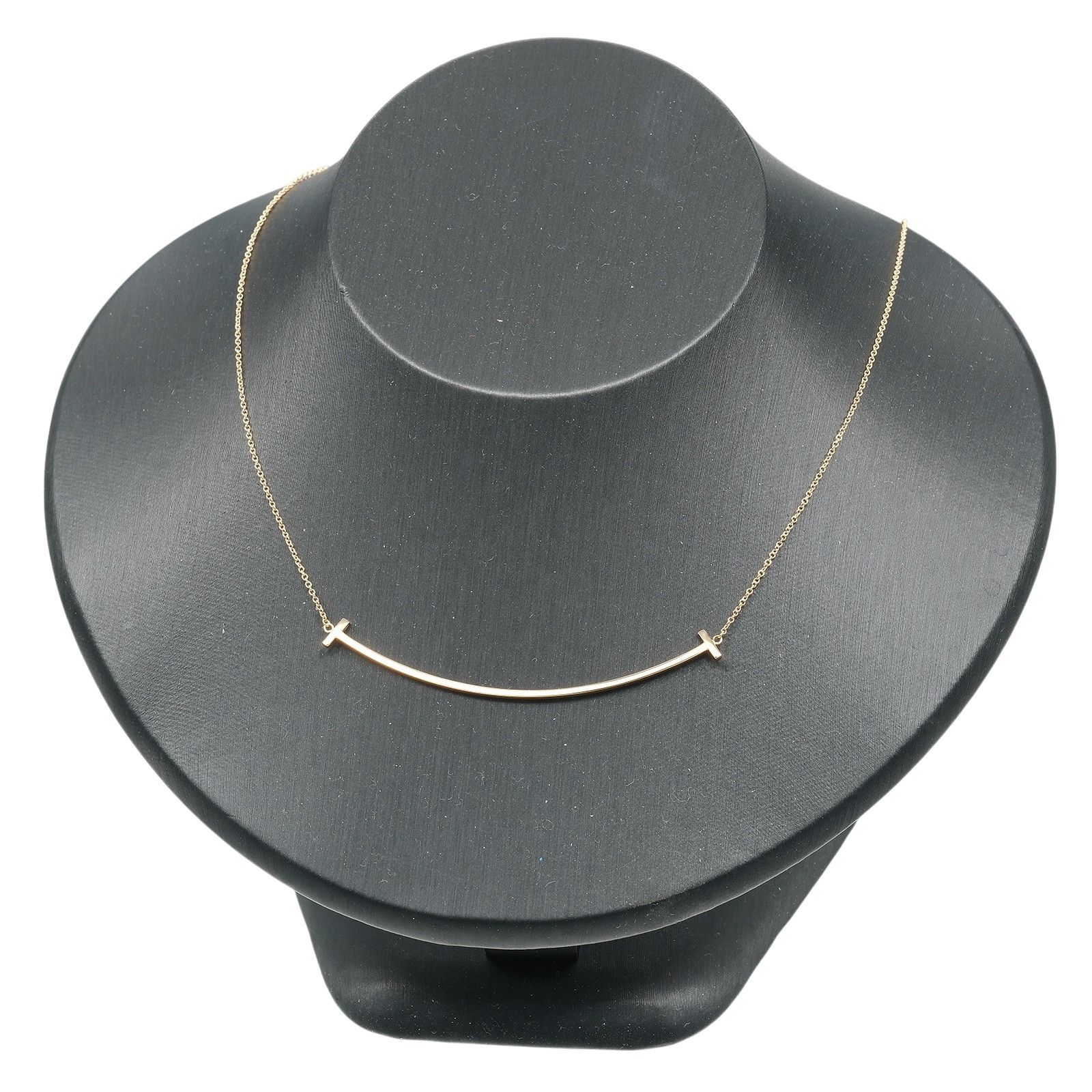Tiffany & Co. Tiffany & Co. Tiffany & Co. T Smile Au750 Necklace Precious Metal Necklace DUTY FREE for USA Size ONE SIZE - 2 Thumbnail