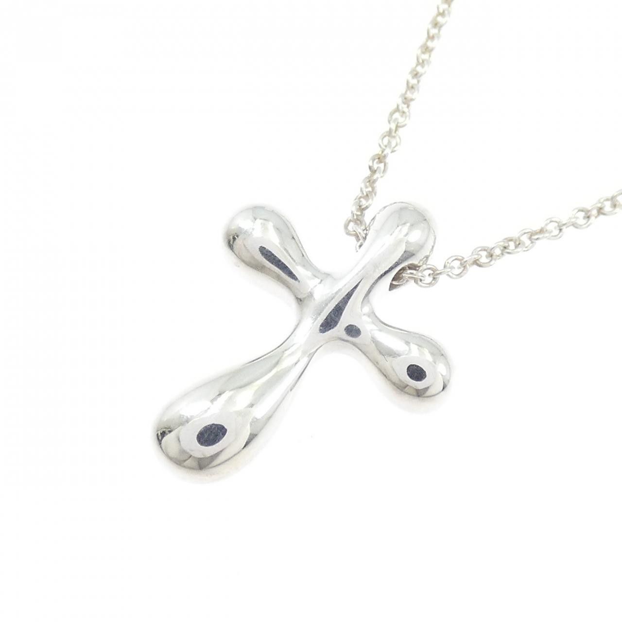 Tiffany & Co. Tiffany & Co. Tiffany 925 Silver Cross Necklace Precious Metal Necklace DUTY FREE for USA Size ONE SIZE - 4 Thumbnail