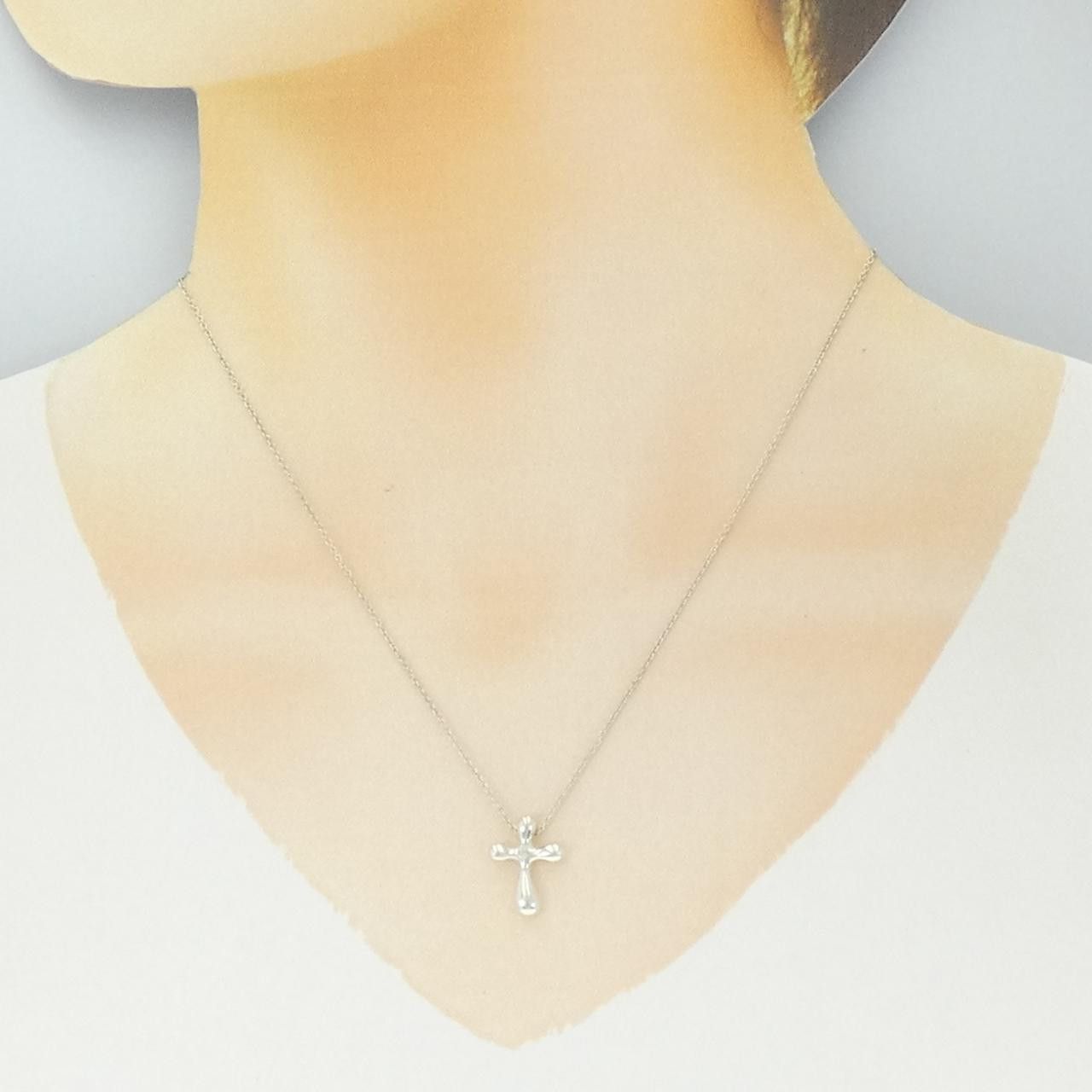 Tiffany & Co. Tiffany & Co. Tiffany 925 Silver Cross Necklace Precious Metal Necklace DUTY FREE for USA Size ONE SIZE - 6 Thumbnail