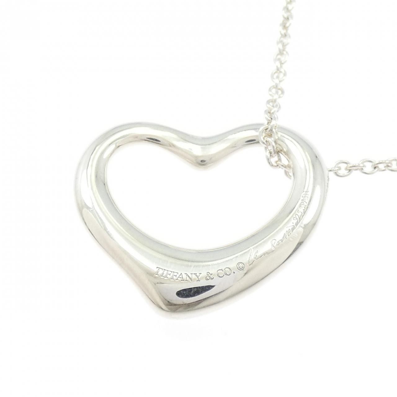 Tiffany & Co. Tiffany & Co. Tiffany Open Heart 925 Silver Necklace Precious Metal Necklace 60020474 DUTY FREE for USA Size ONE SIZE - 4 Thumbnail