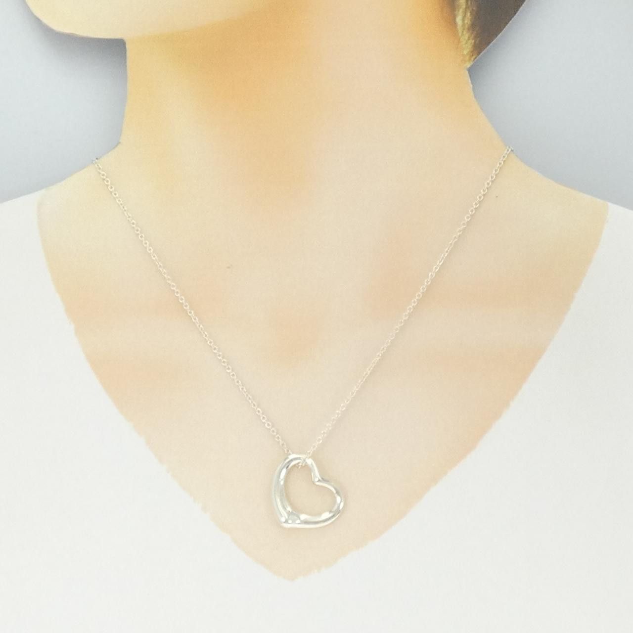 Tiffany & Co. Tiffany & Co. Tiffany Open Heart 925 Silver Necklace Precious Metal Necklace 60020474 DUTY FREE for USA Size ONE SIZE - 6 Thumbnail