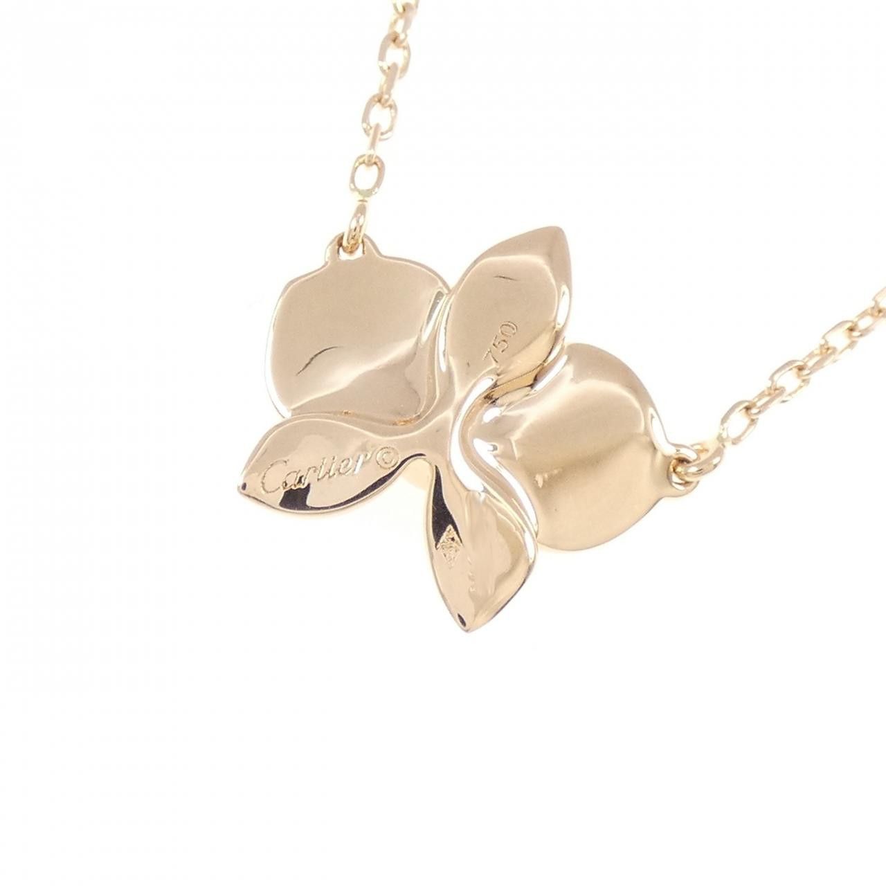 Cartier Cartier Cartier Caresse d’Orchidées Au750 Pink Gold Diamond Necklace Precious Metal Necklace DUTY FREE for USA Size ONE SIZE - 4 Thumbnail