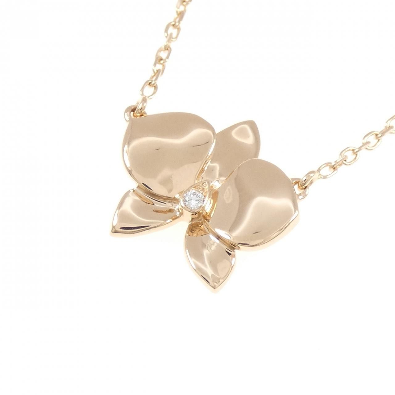 Cartier Cartier Cartier Caresse d’Orchidées Au750 Pink Gold Diamond Necklace Precious Metal Necklace DUTY FREE for USA Size ONE SIZE - 3 Thumbnail