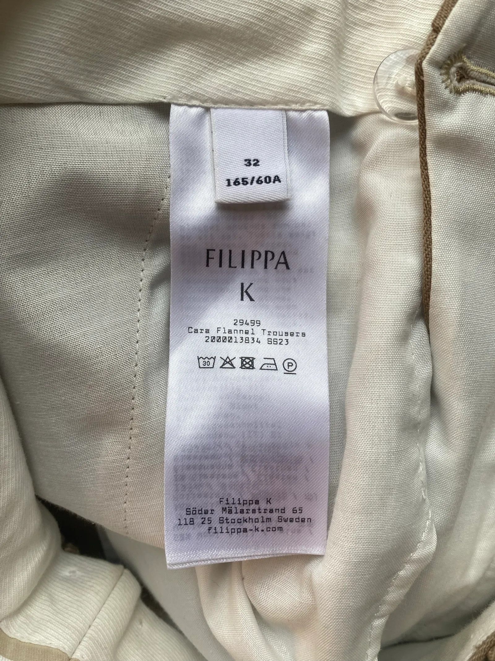 Filippa K Filippa K Cara Flannel Trousers Pants Size 24" / US 00 / IT 34 - 7 Thumbnail