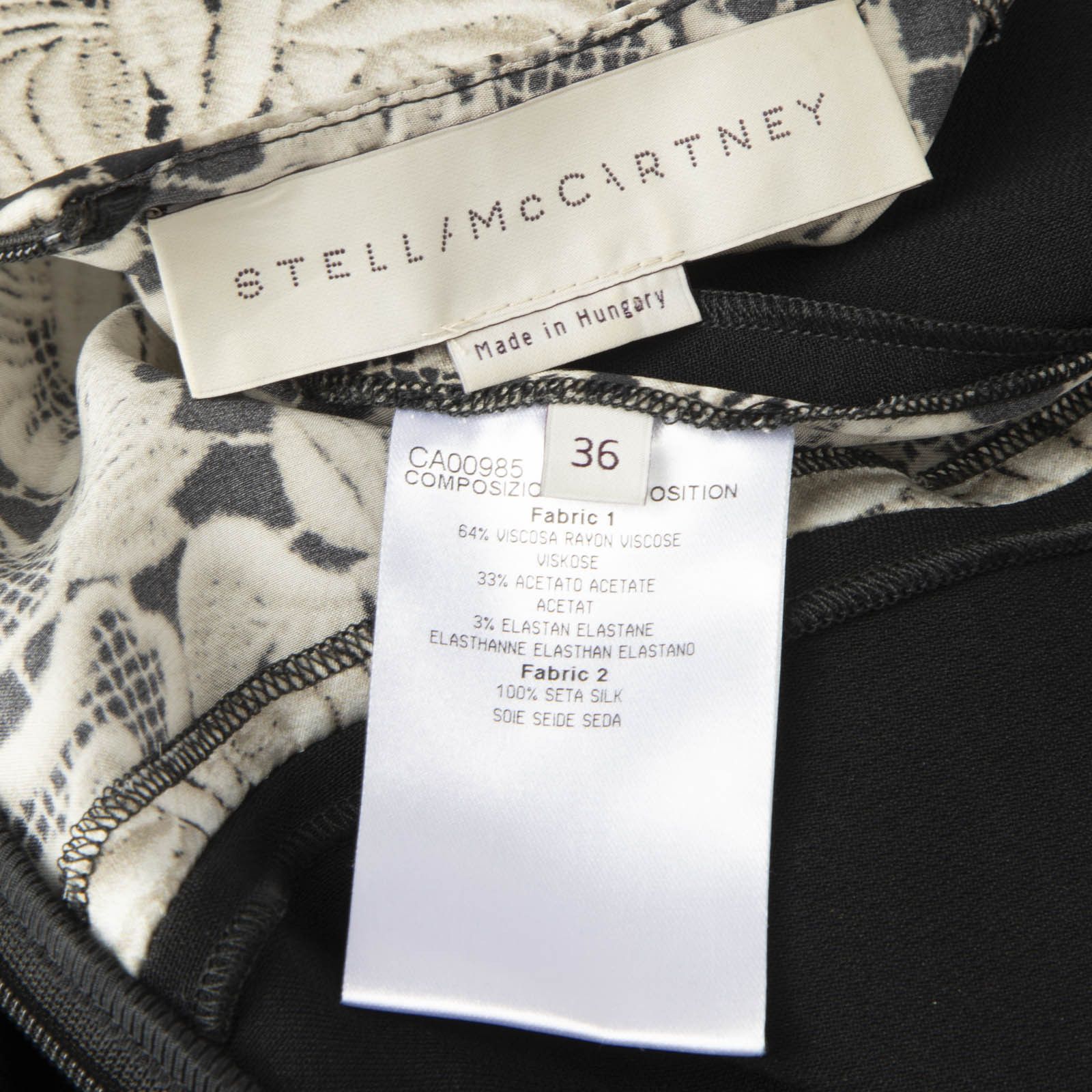 Stella McCartney Lace Print Knee Length Dress Size XS / US 0-2 / IT 36-38 - 6 Thumbnail