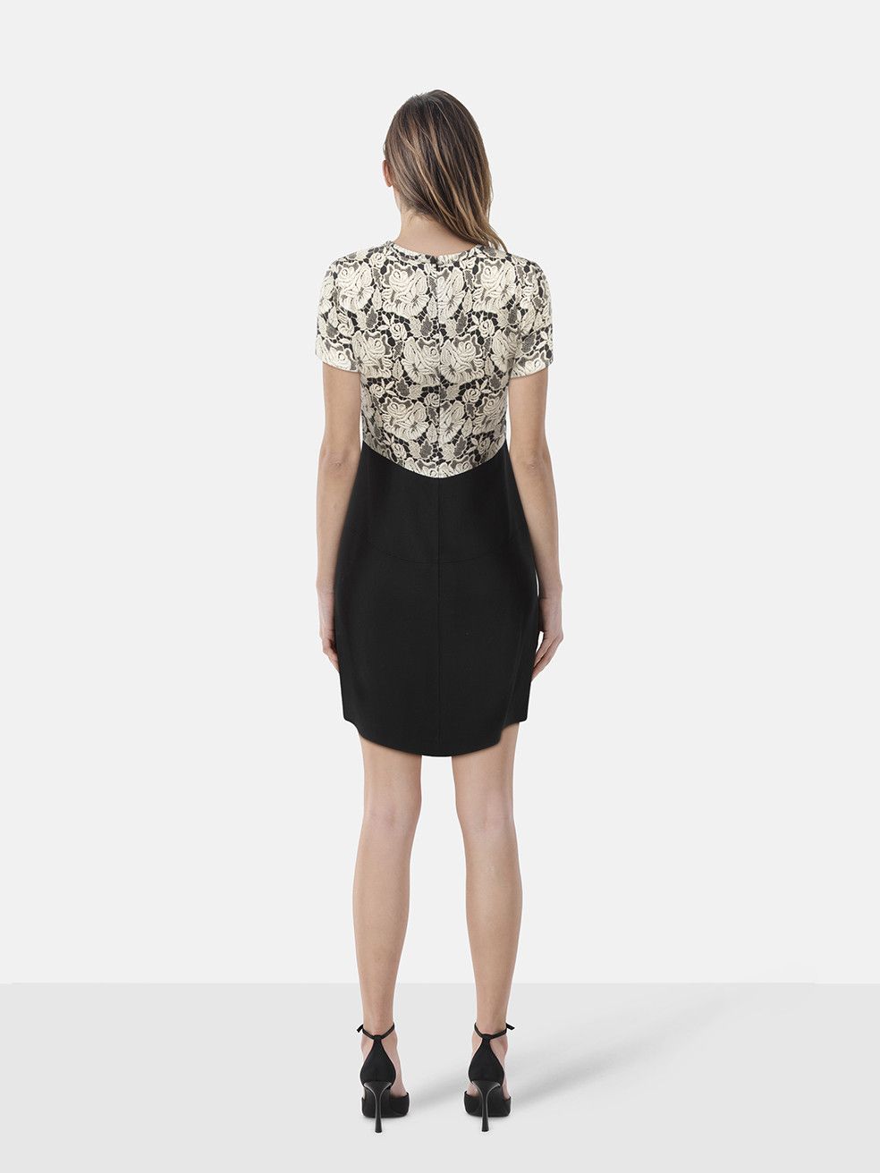 Stella McCartney Lace Print Knee Length Dress Size XS / US 0-2 / IT 36-38 - 2 Thumbnail