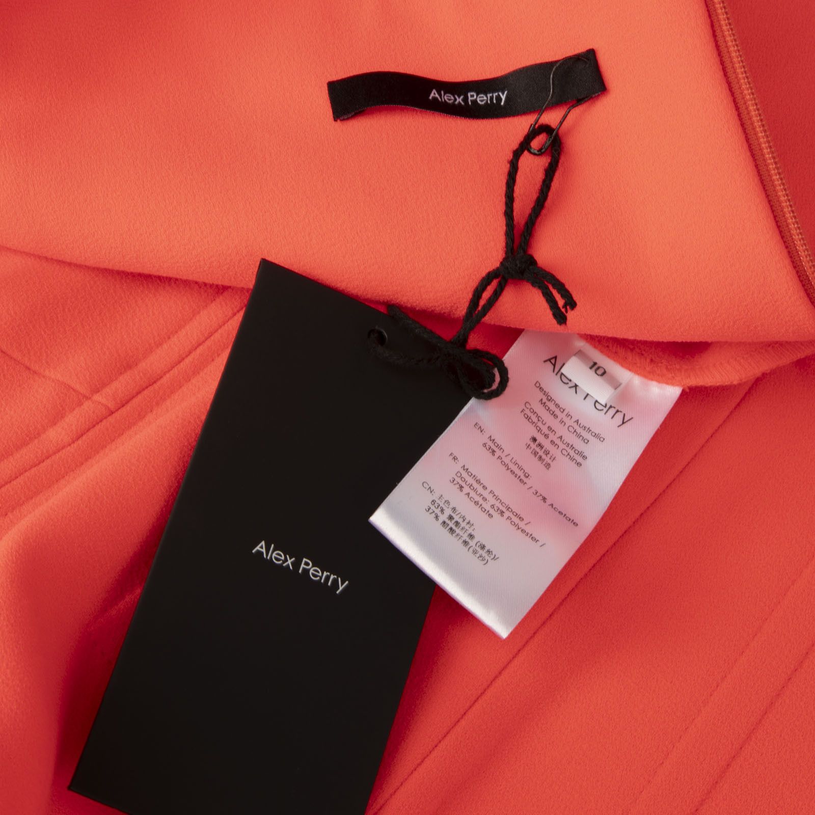 Alex Perry Strawberry Preston Stretch Crepe Mini Dress Size M / US 6-8 / IT 42-44 - 5 Thumbnail