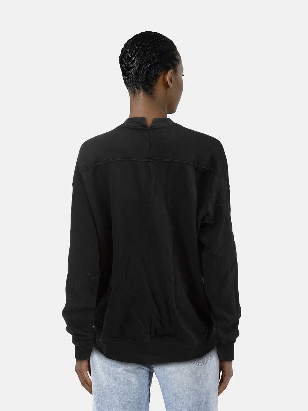 Proenza Schouler Black Logo Print Crewneck Sweatshirt Size M / US 6-8 / IT 42-44 - 2 Thumbnail