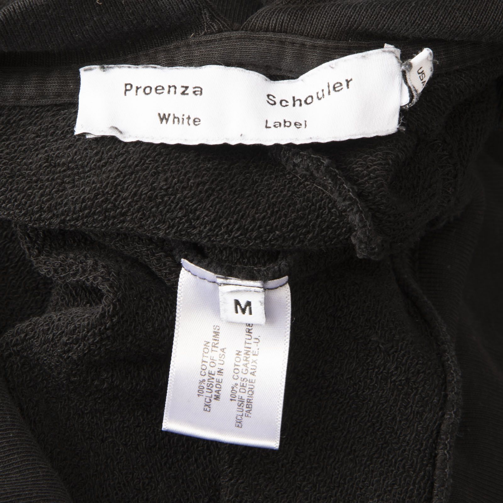 Proenza Schouler Black Logo Print Crewneck Sweatshirt Size M / US 6-8 / IT 42-44 - 4 Thumbnail