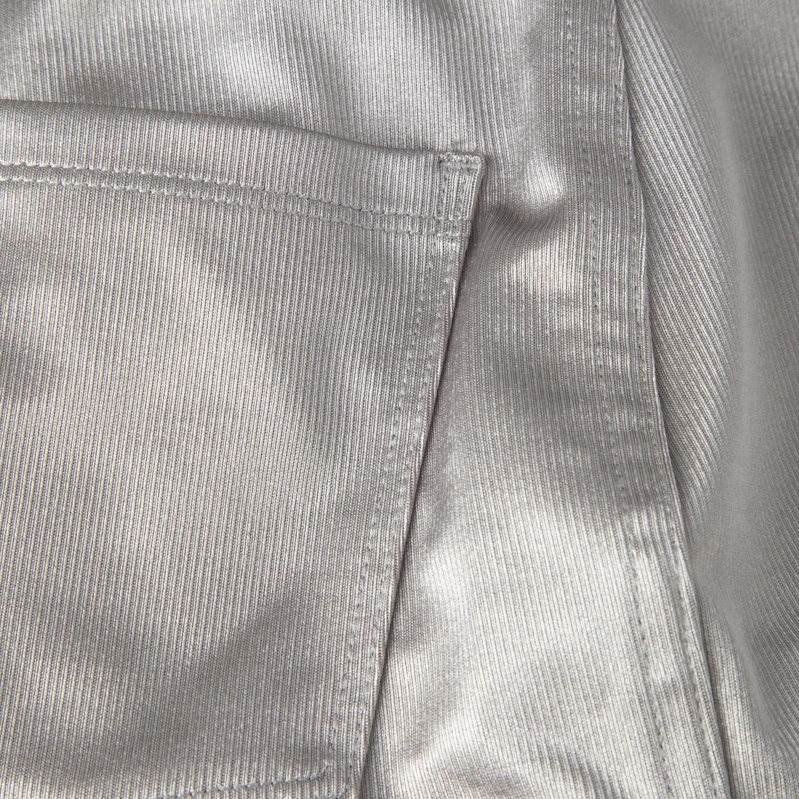 SKIMS Grey Disco Skinny Trousers Size 27" / US 4 / IT 40 - 3 Thumbnail