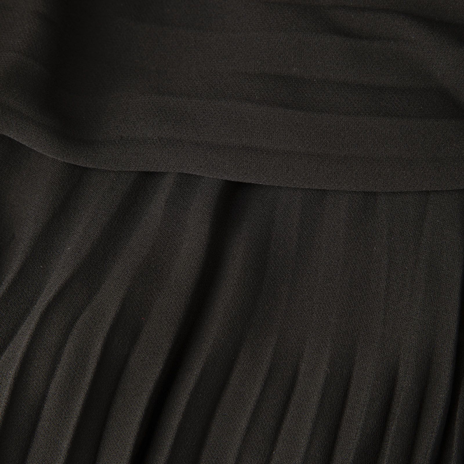 Valentino Black Silk Pleated Maxi Cape Dress Size XS / US 0-2 / IT 36-38 - 4 Thumbnail