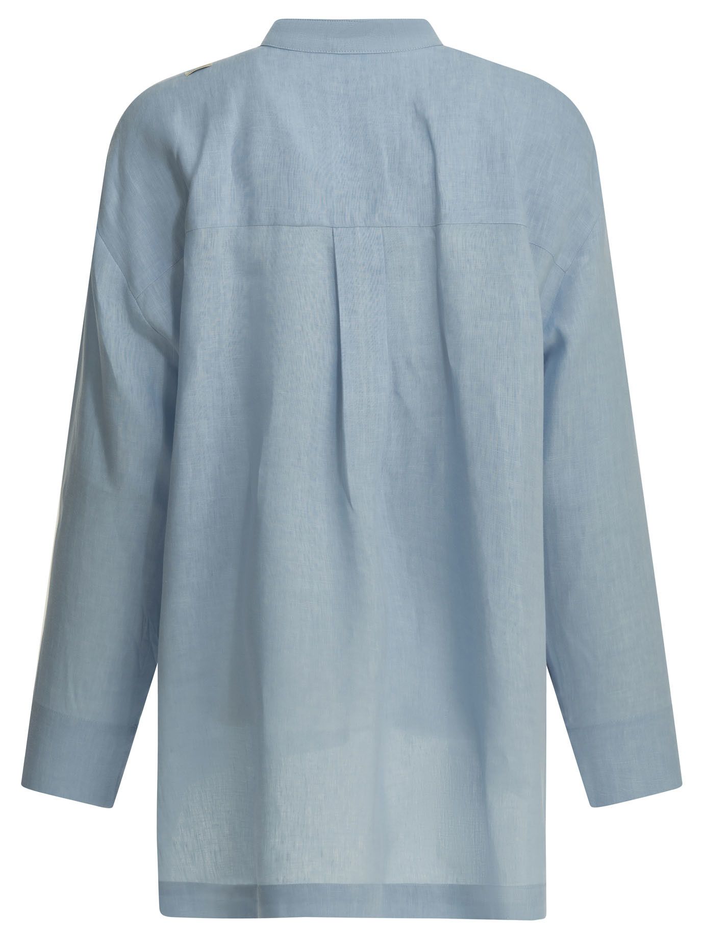 Max Mara Casual Linen Shirt Size M / US 6-8 / IT 42-44 - 2 Thumbnail