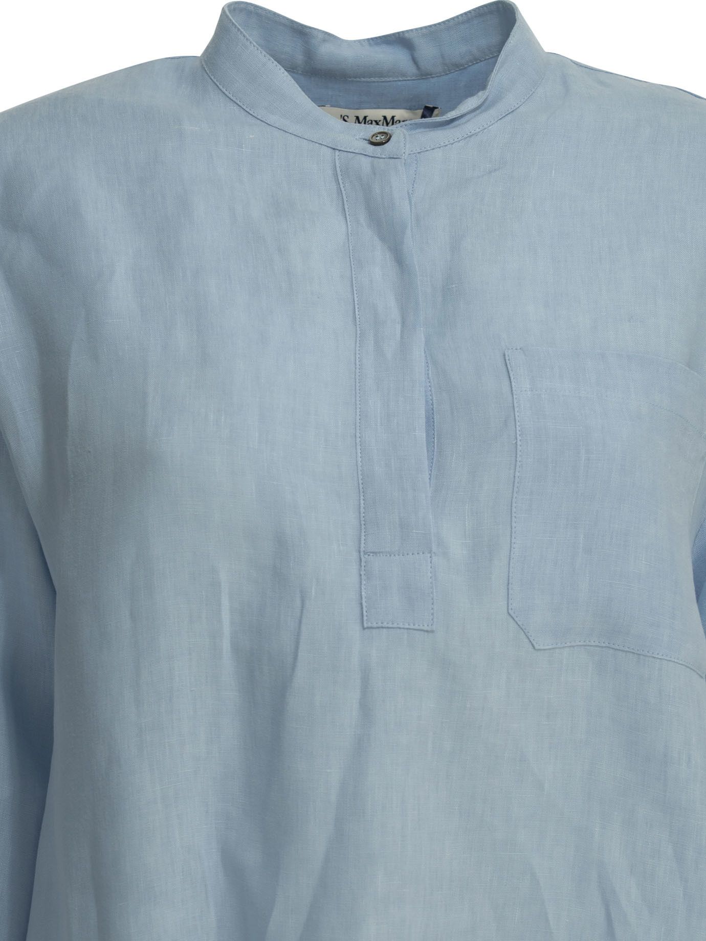 Max Mara Casual Linen Shirt Size M / US 6-8 / IT 42-44 - 3 Thumbnail