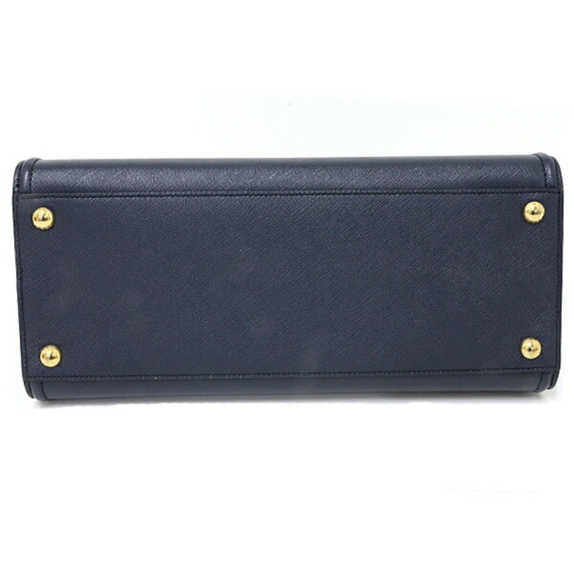 Prada Prada Saffiano Leather Handbag, Outlet, Strapless, 1BA228, Navy, BALTICO Size ONE SIZE - 4 Thumbnail