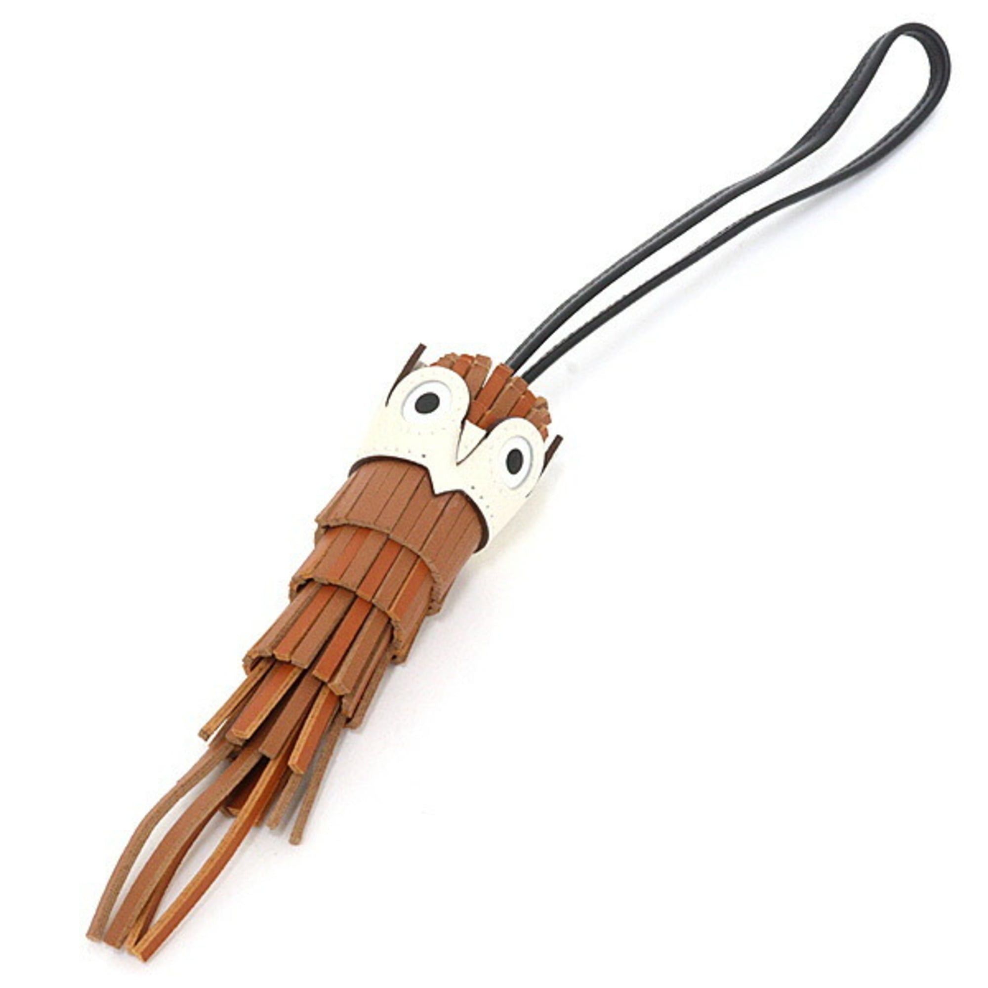 Hermes Hermes Bag Charm Chouette Brown Lambskin/Epsom/Swift Owl W Stamp (2024) S Size ONE SIZE - 2 Thumbnail