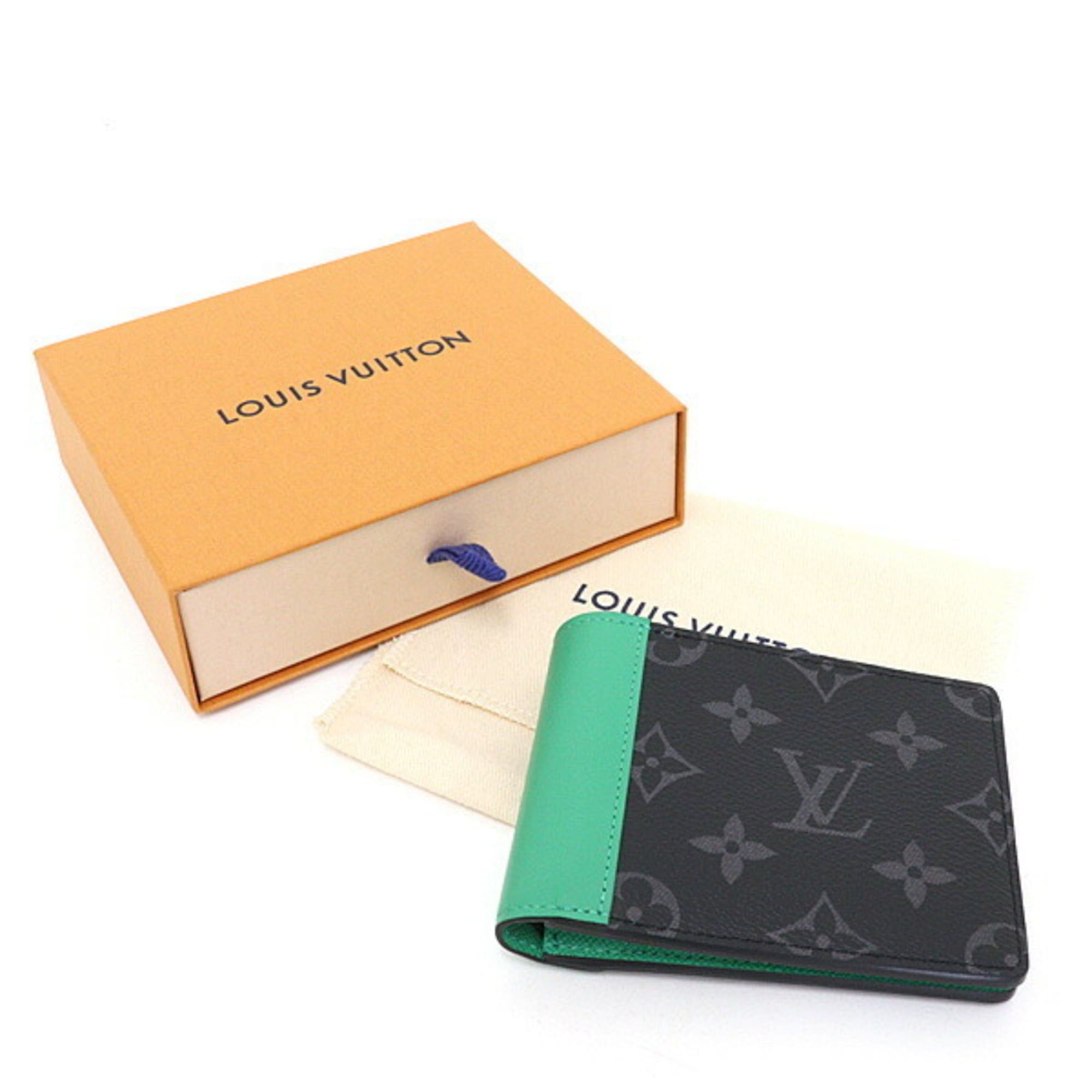 Louis Vuitton Louis Vuitton Portefeuille Slender Monogram Eclipse Bamboo Green M25849 Bi-fold Wallet, Unused Size ONE SIZE - 6 Thumbnail