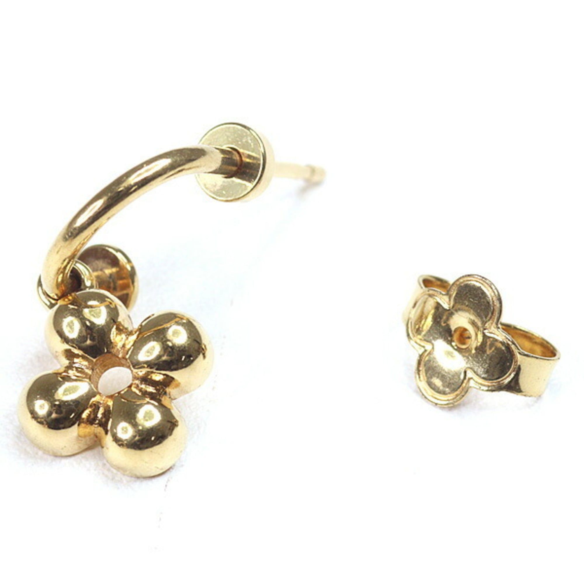 Louis Vuitton Louis Vuitton Blooming Earrings, Gold Metal, M64859, LV Circle Monogram Flower Size ONE SIZE - 3 Thumbnail