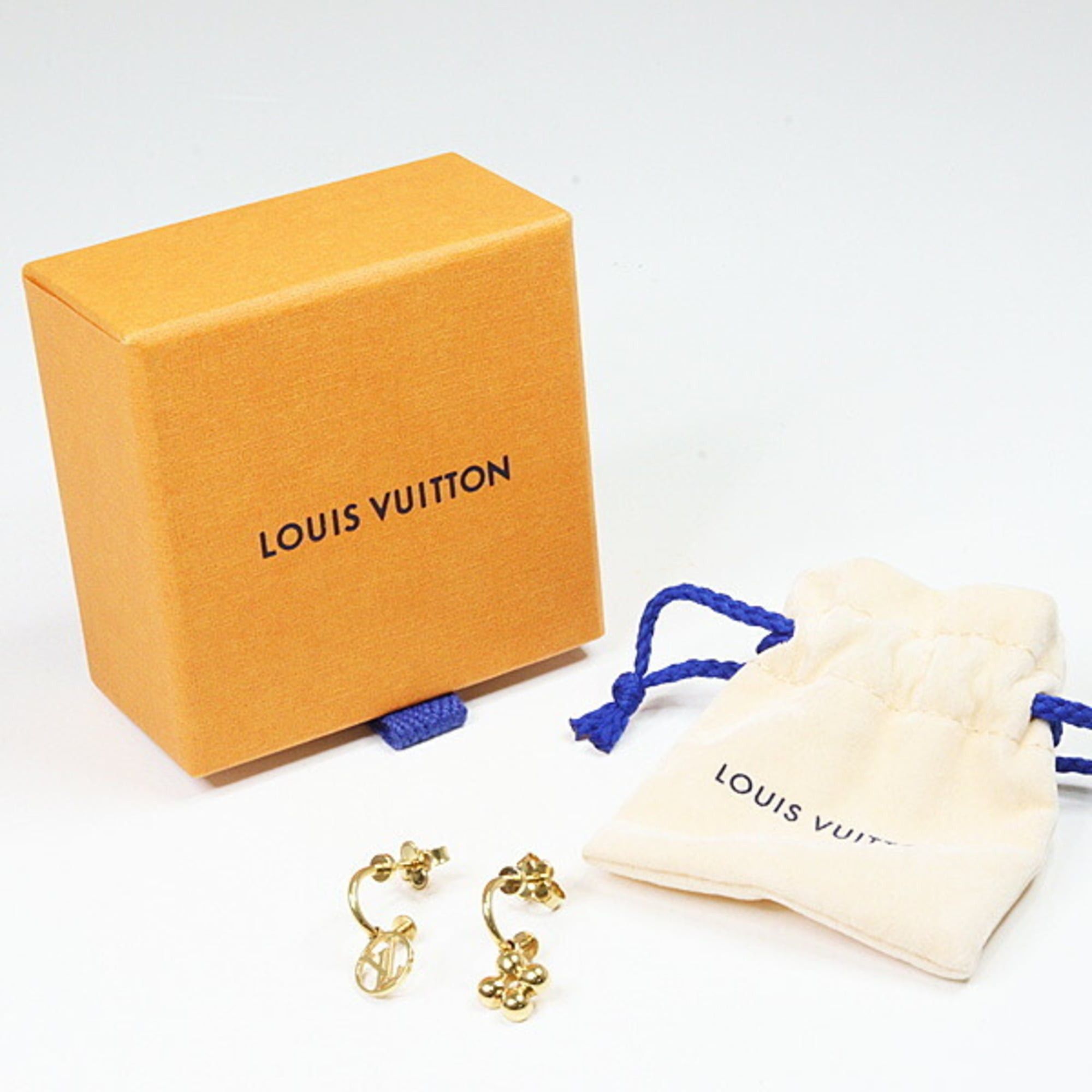 Louis Vuitton Louis Vuitton Blooming Earrings, Gold Metal, M64859, LV Circle Monogram Flower Size ONE SIZE - 6 Thumbnail