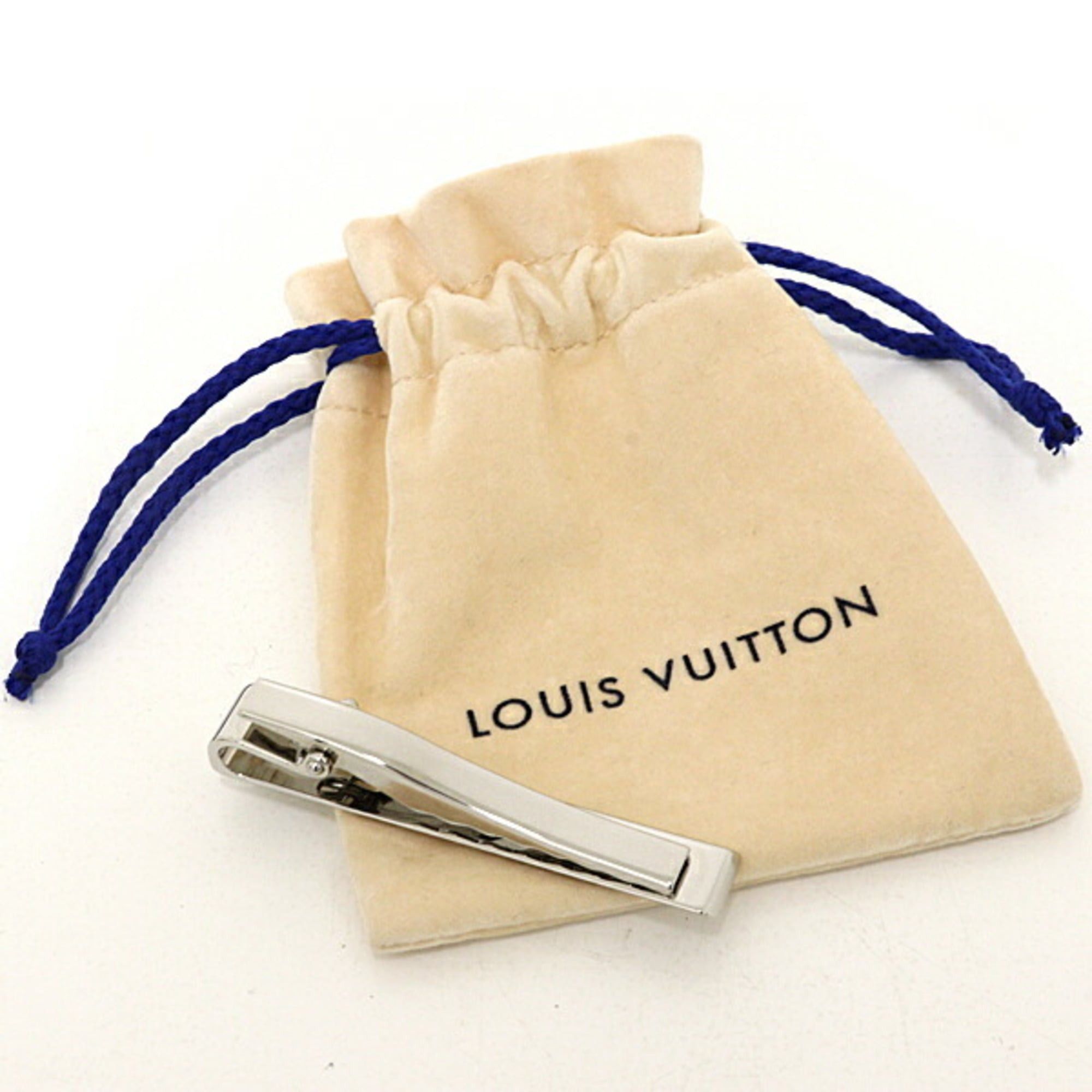 Louis Vuitton Louis Vuitton Damier Tie Clip, Silver, M61976 Size ONE SIZE - 2 Thumbnail