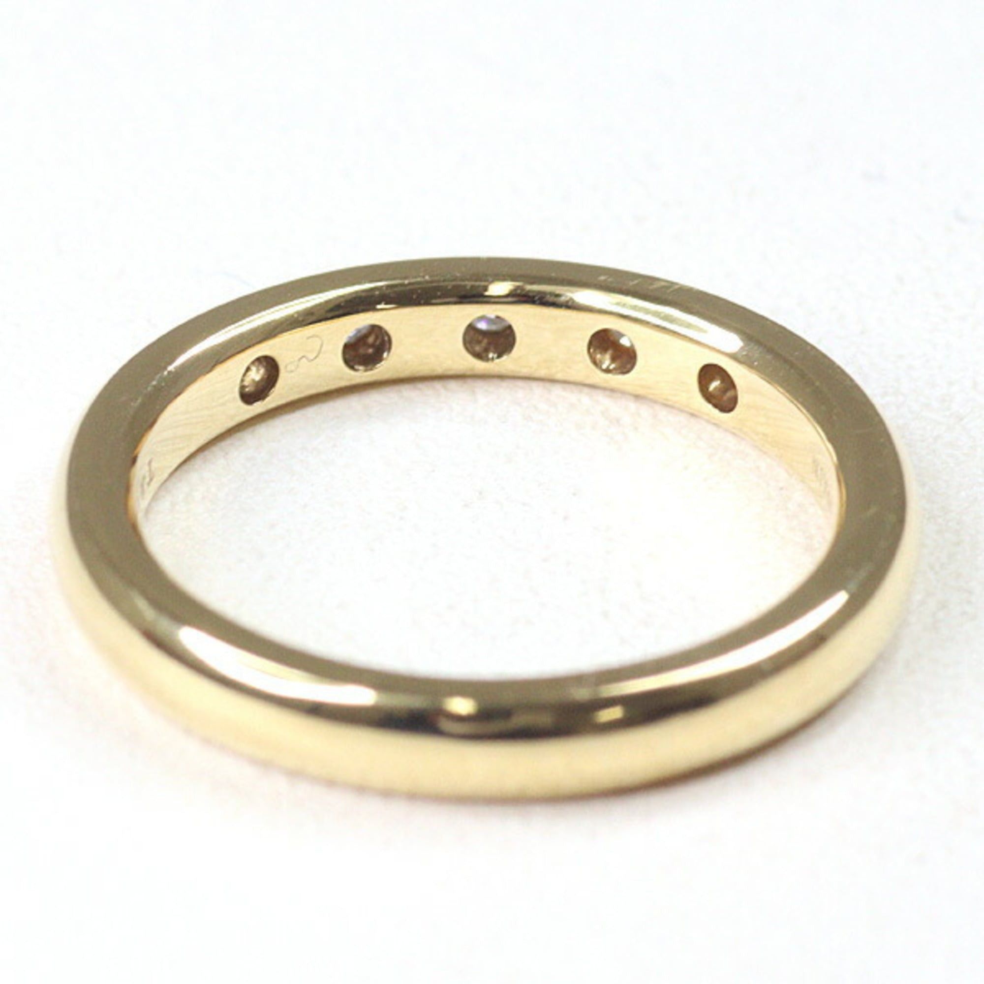 Tiffany & Co. Tiffany & Co. Elsa Peretti Stacking Band Ring, 18K Yellow Gold, 5 Diamonds, Size 8 (slightly smaller), Refinished. Size ONE SIZE - 2 Thumbnail