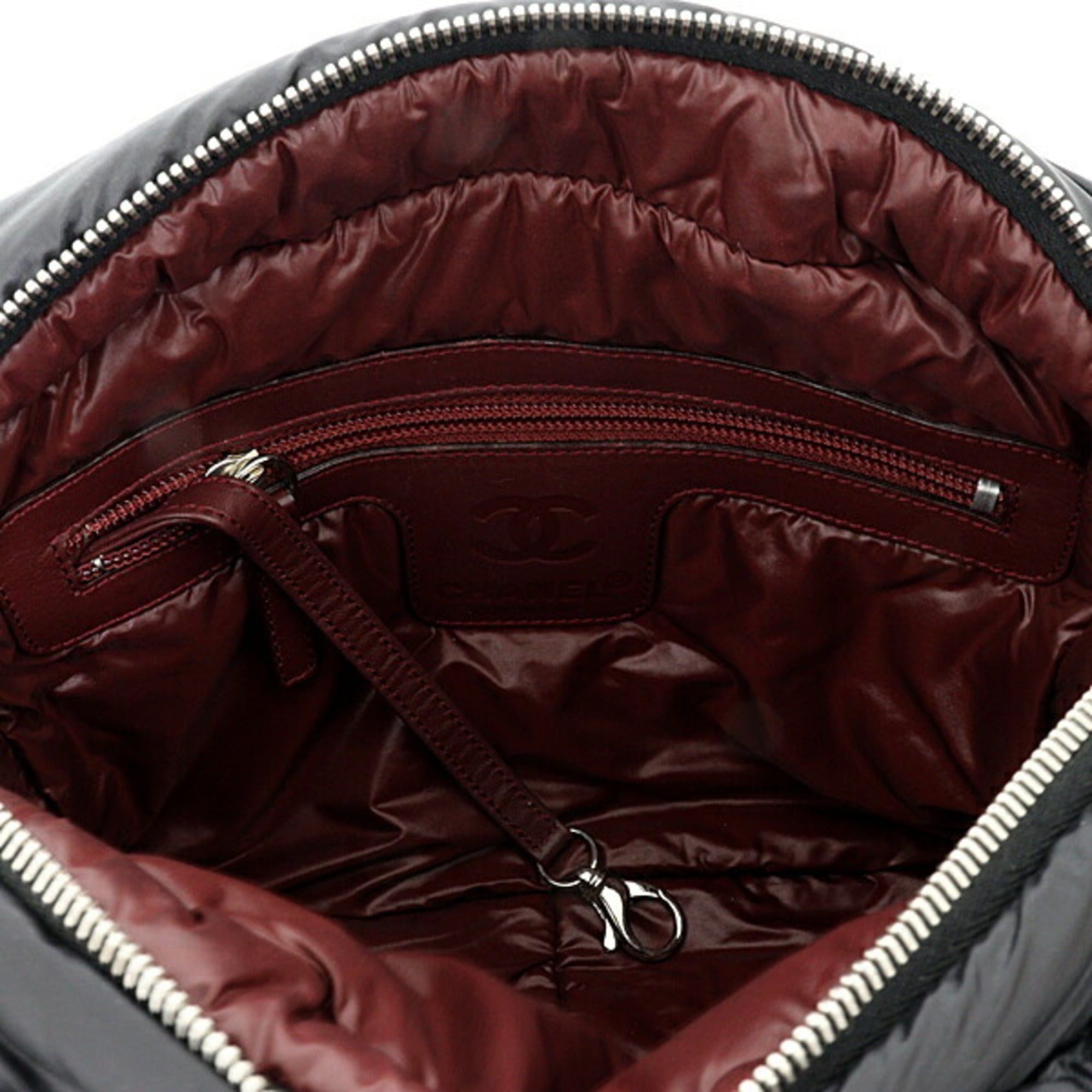 Chanel Chanel Coco Cocoon Shoulder Bag, Nylon and Leather, A48616, Black Size ONE SIZE - 4 Thumbnail