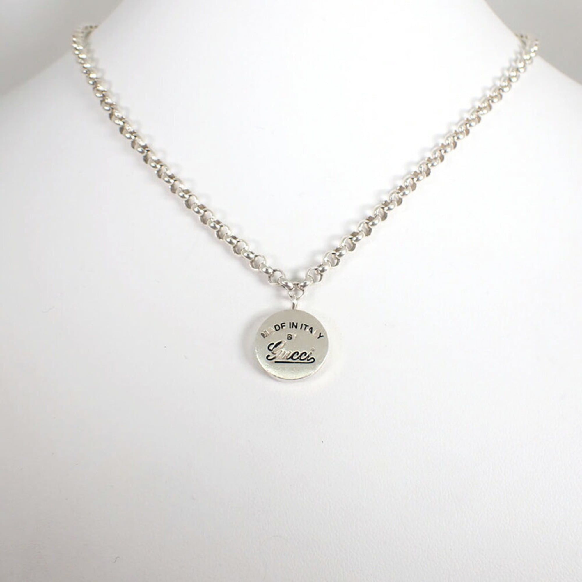 Gucci GUCCI 925 Circle Pendant Necklace Size ONE SIZE - 3 Thumbnail