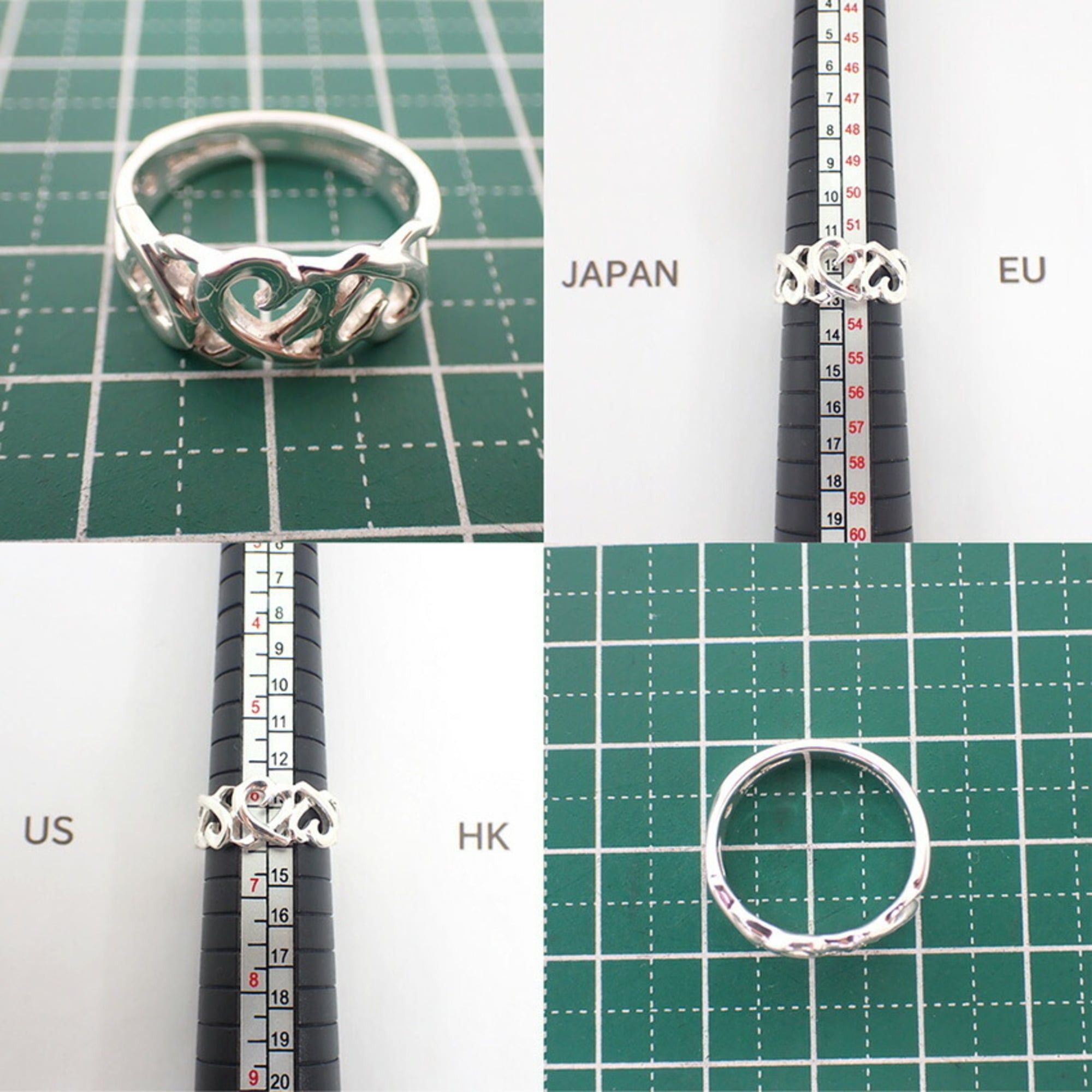 Tiffany & Co. TIFFANY & Co. 925 Triple Loving Heart Ring, Size 13 Size ONE SIZE - 10 Thumbnail
