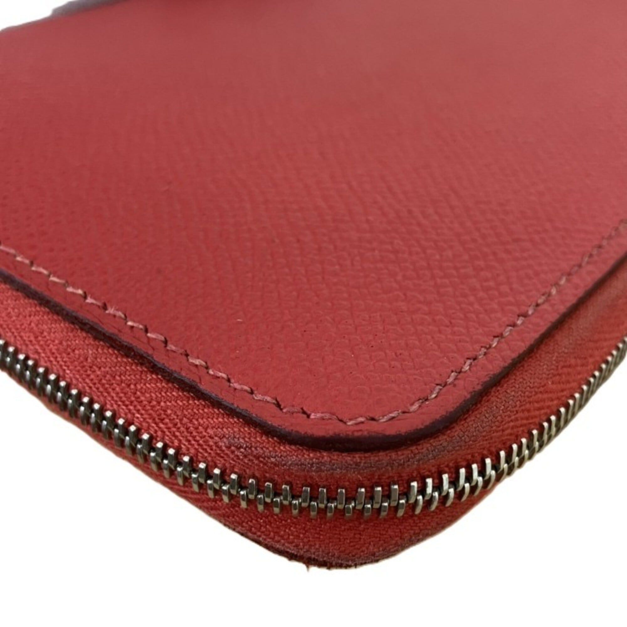 Hermes Hermes Azap Silk In Red Long Wallet Size ONE SIZE - 5 Thumbnail
