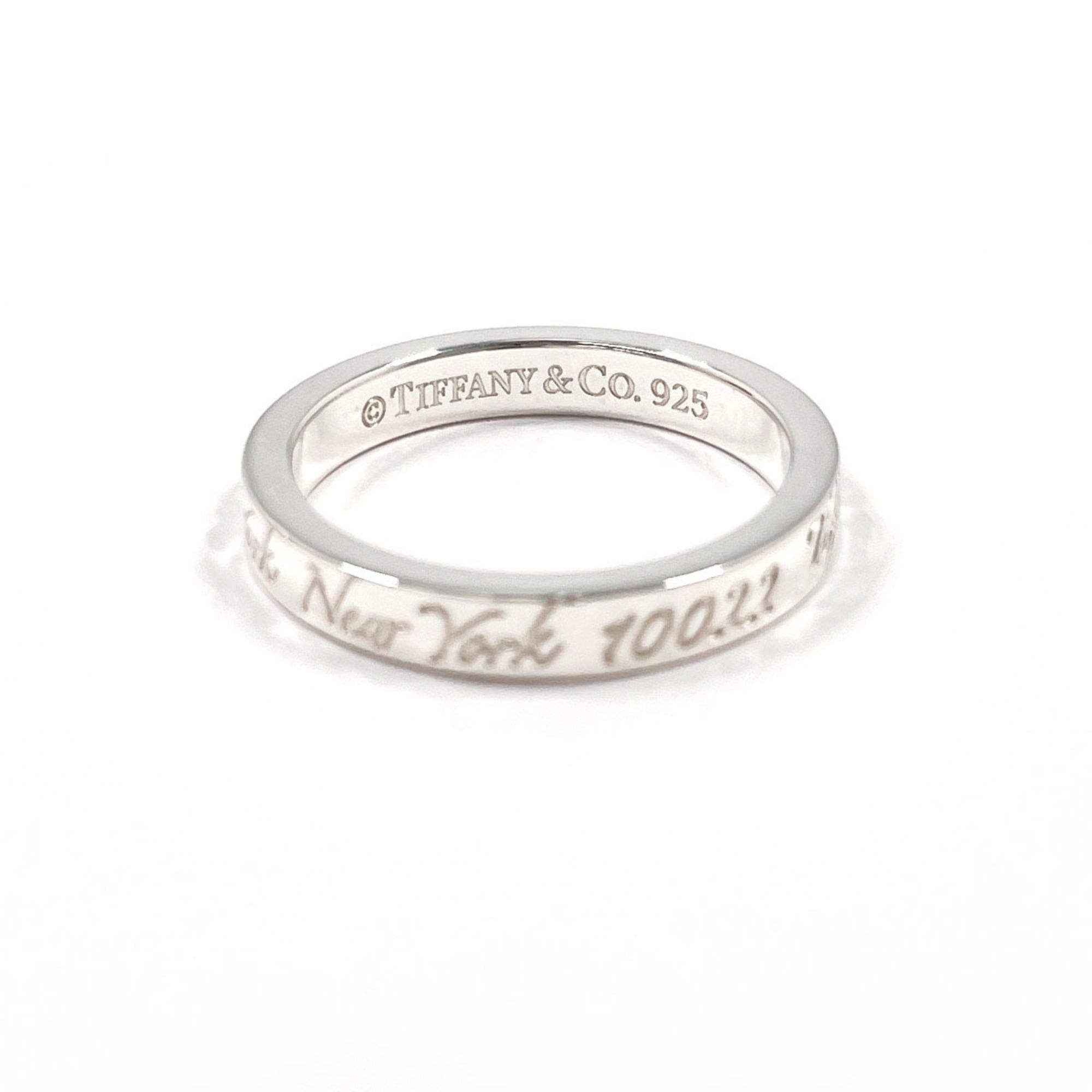 Tiffany & Co. TIFFANY&Co. Tiffany Notes Narrow New York Ring, Sterling Silver 925, Size 7.5cm, Women's Size ONE SIZE - 3 Thumbnail