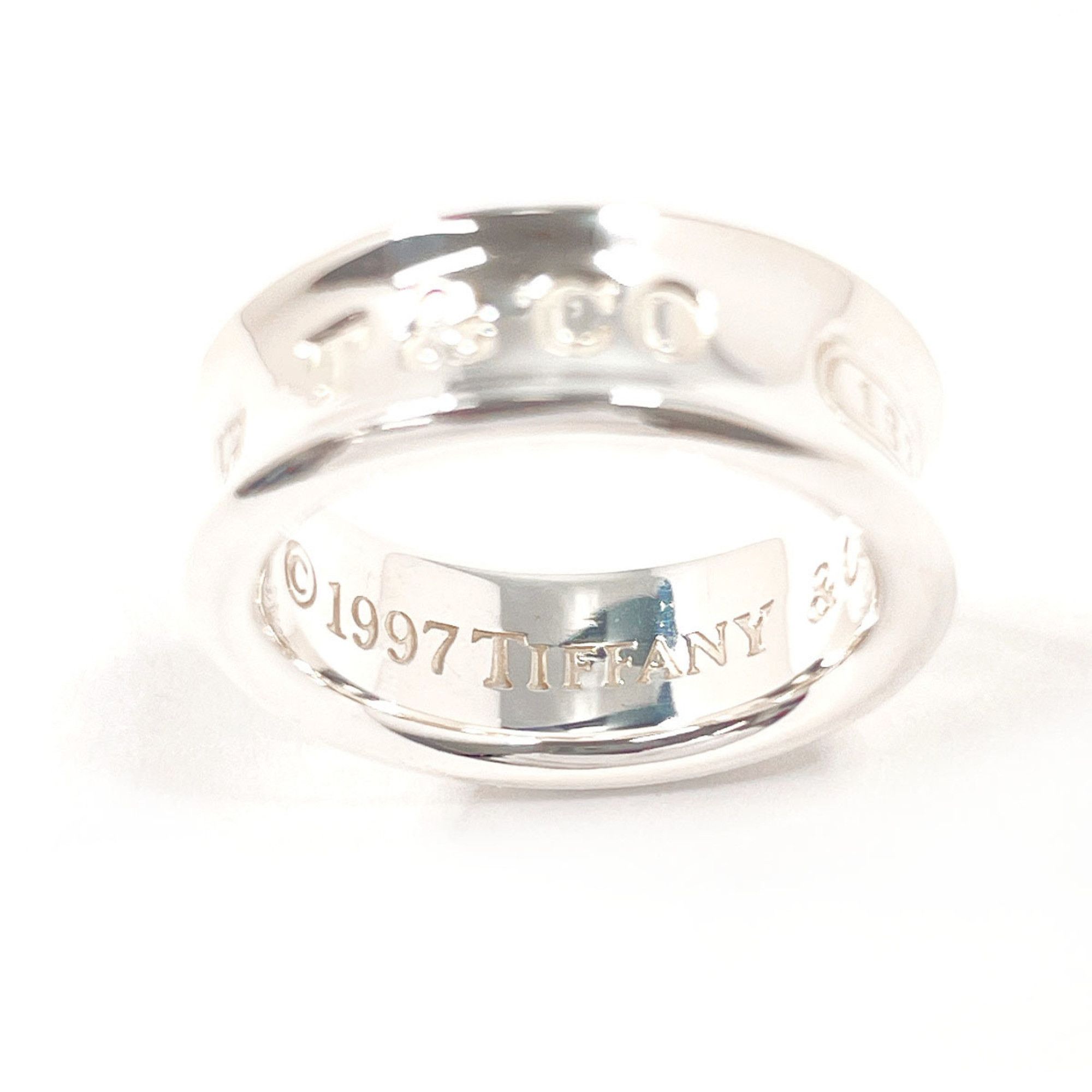 Tiffany & Co. TIFFANY&Co. Tiffany 1837 Medium Ring, Sterling Silver 925, Size 10, Silver, Women's Size ONE SIZE - 3 Thumbnail