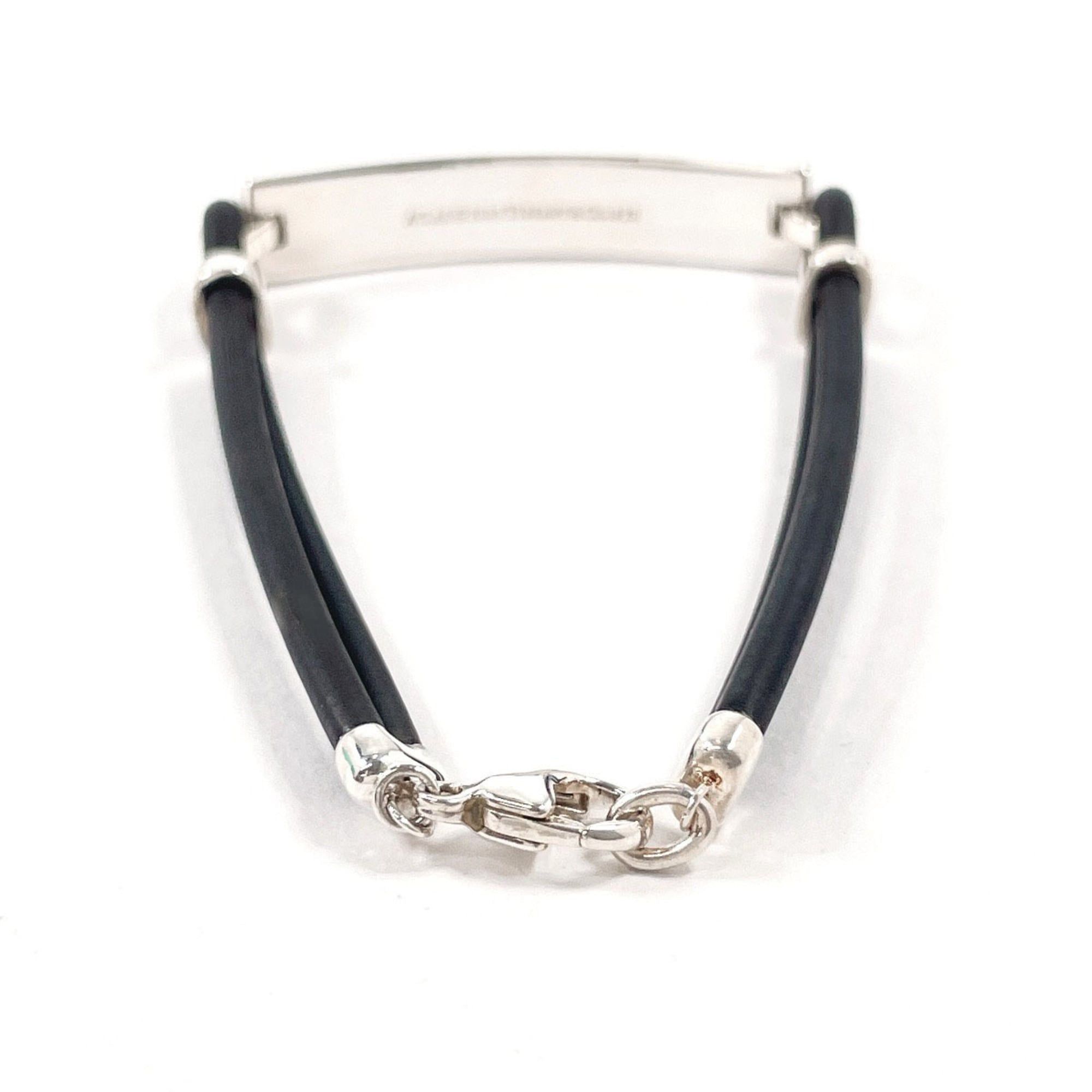 Tiffany & Co. TIFFANY&Co. Tiffany Atlas Numeric Bracelet, Sterling Silver 925/Rubber, Silver, Women's Size ONE SIZE - 2 Thumbnail