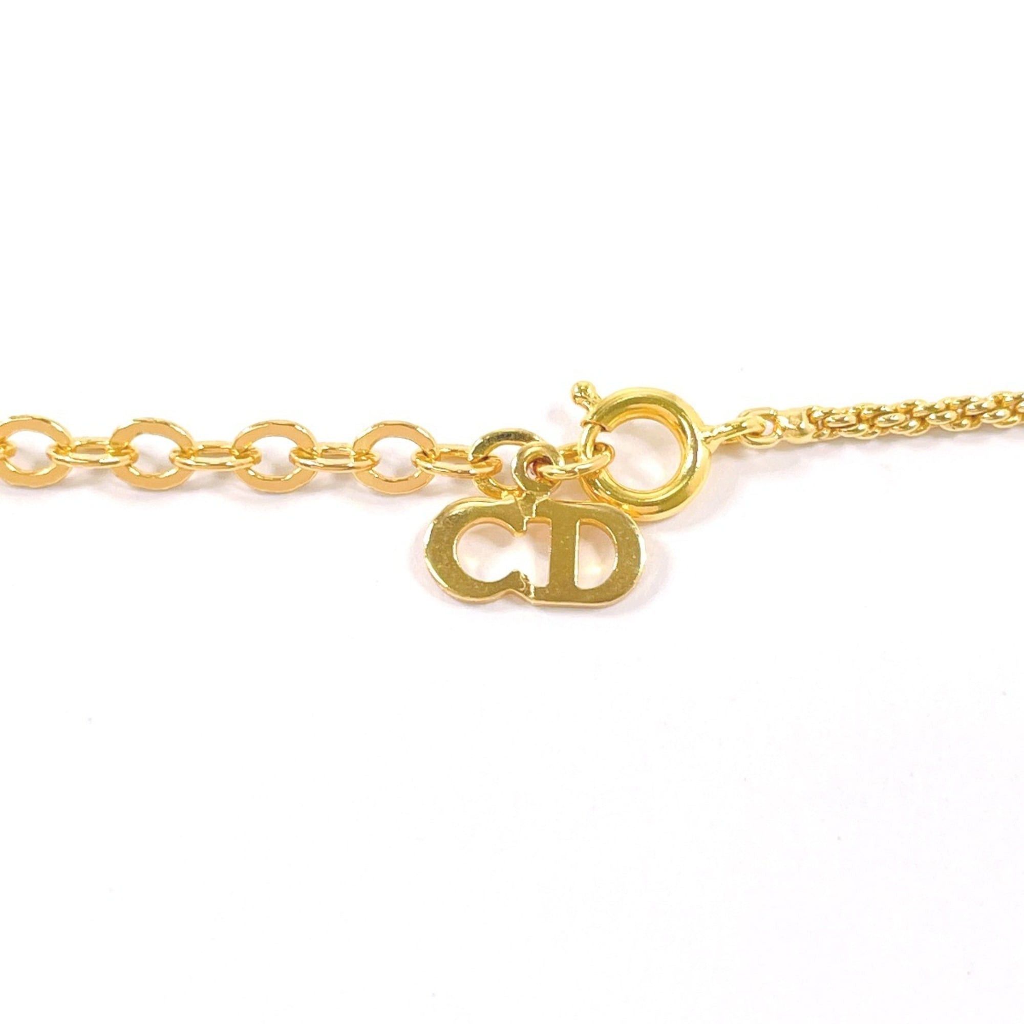 Dior Christian Dior CD Logo Vintage Necklace GP Gold Women's Size ONE SIZE - 5 Thumbnail