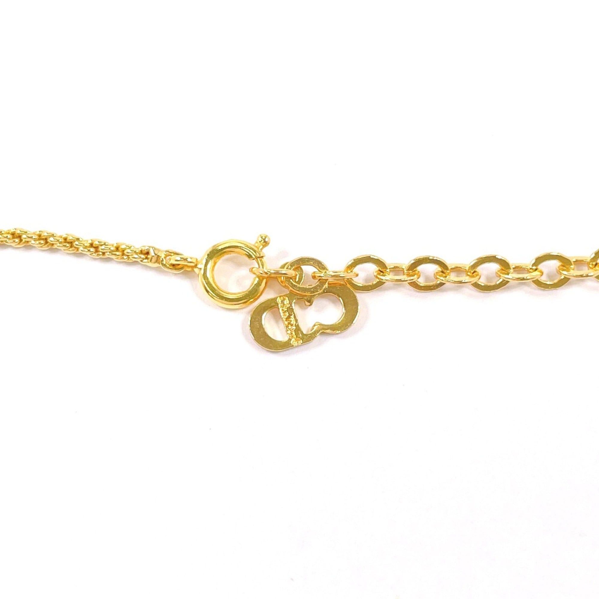 Dior Christian Dior CD Logo Vintage Necklace GP Gold Women's Size ONE SIZE - 4 Thumbnail