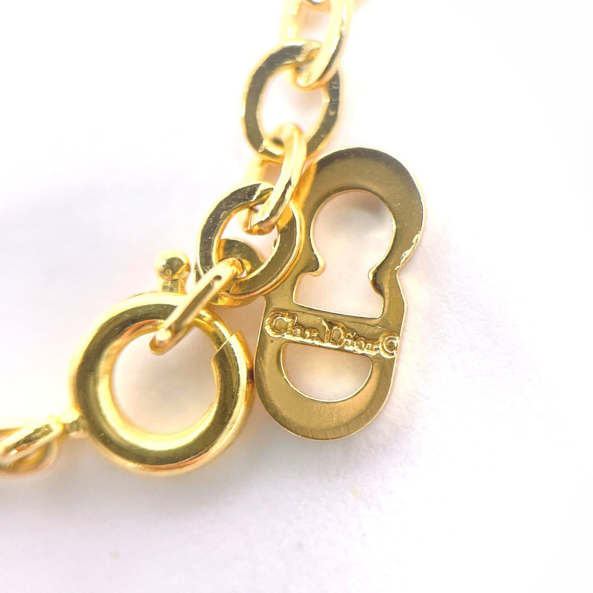 Dior Christian Dior CD Logo Vintage Necklace GP Gold Women's Size ONE SIZE - 6 Thumbnail