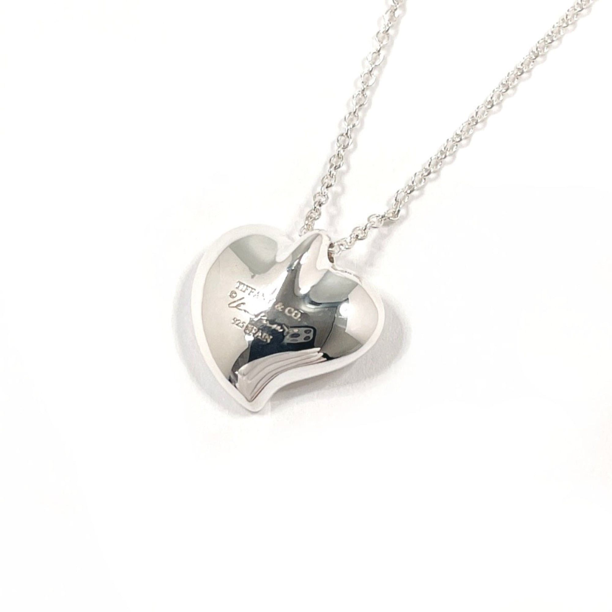 Tiffany & Co. TIFFANY&Co. Tiffany Curved Heart Elsa Peretti Necklace, Sterling Silver 925, Women's Size ONE SIZE - 2 Thumbnail