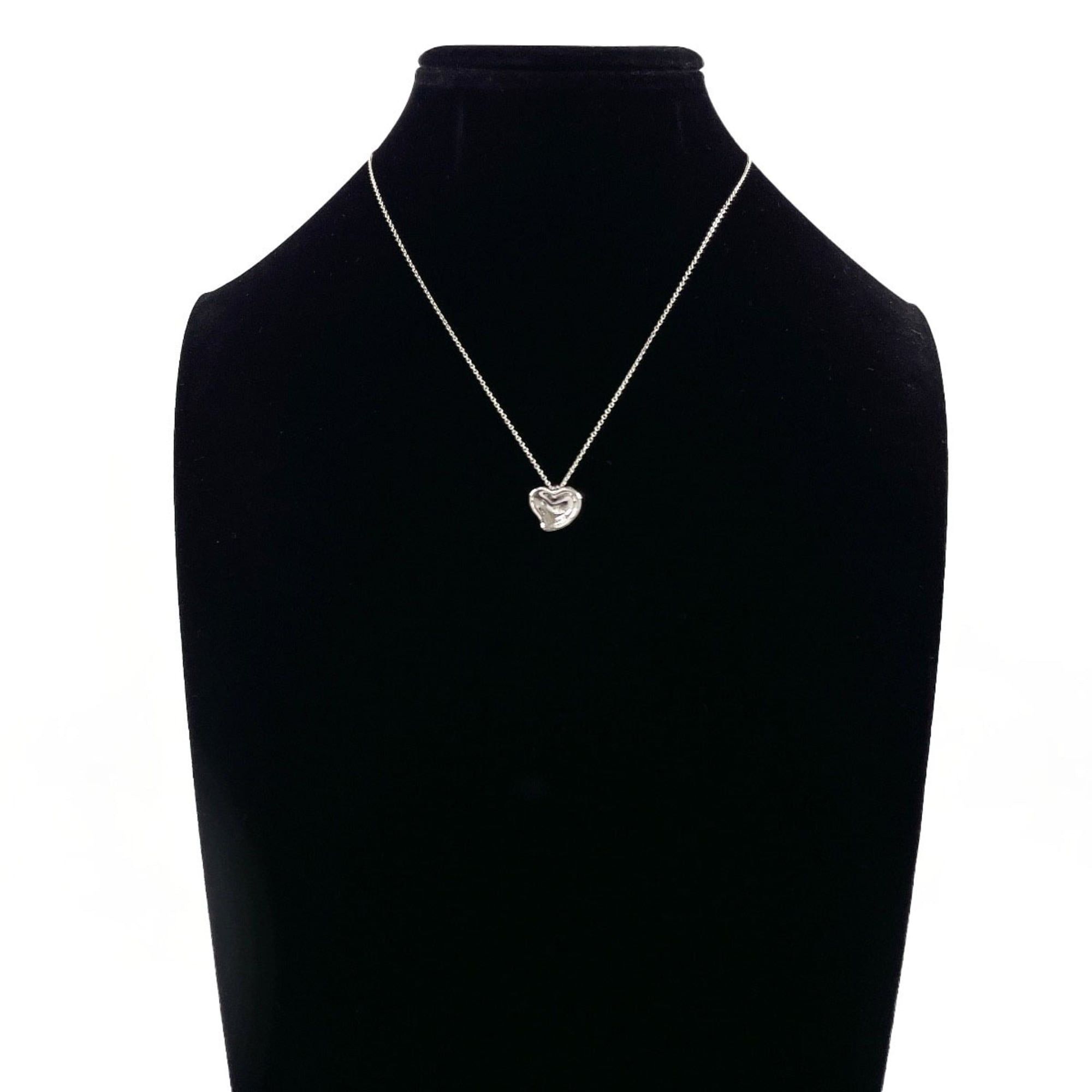 Tiffany & Co. TIFFANY&Co. Tiffany Curved Heart Elsa Peretti Necklace, Sterling Silver 925, Women's Size ONE SIZE - 7 Thumbnail