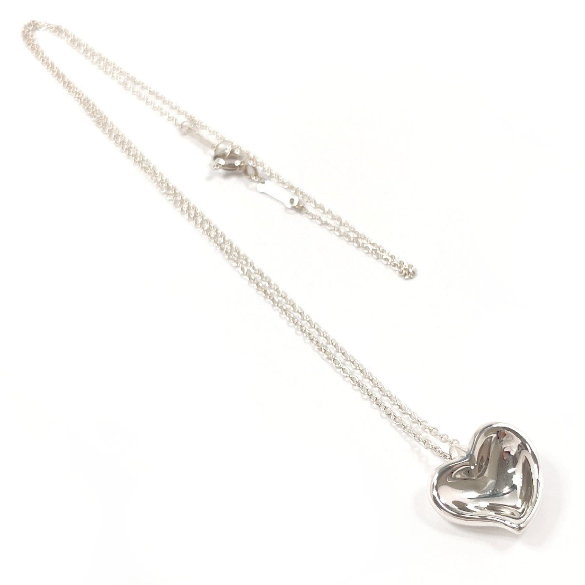 Tiffany & Co. TIFFANY&Co. Tiffany Curved Heart Elsa Peretti Necklace, Sterling Silver 925, Women's Size ONE SIZE - 3 Thumbnail