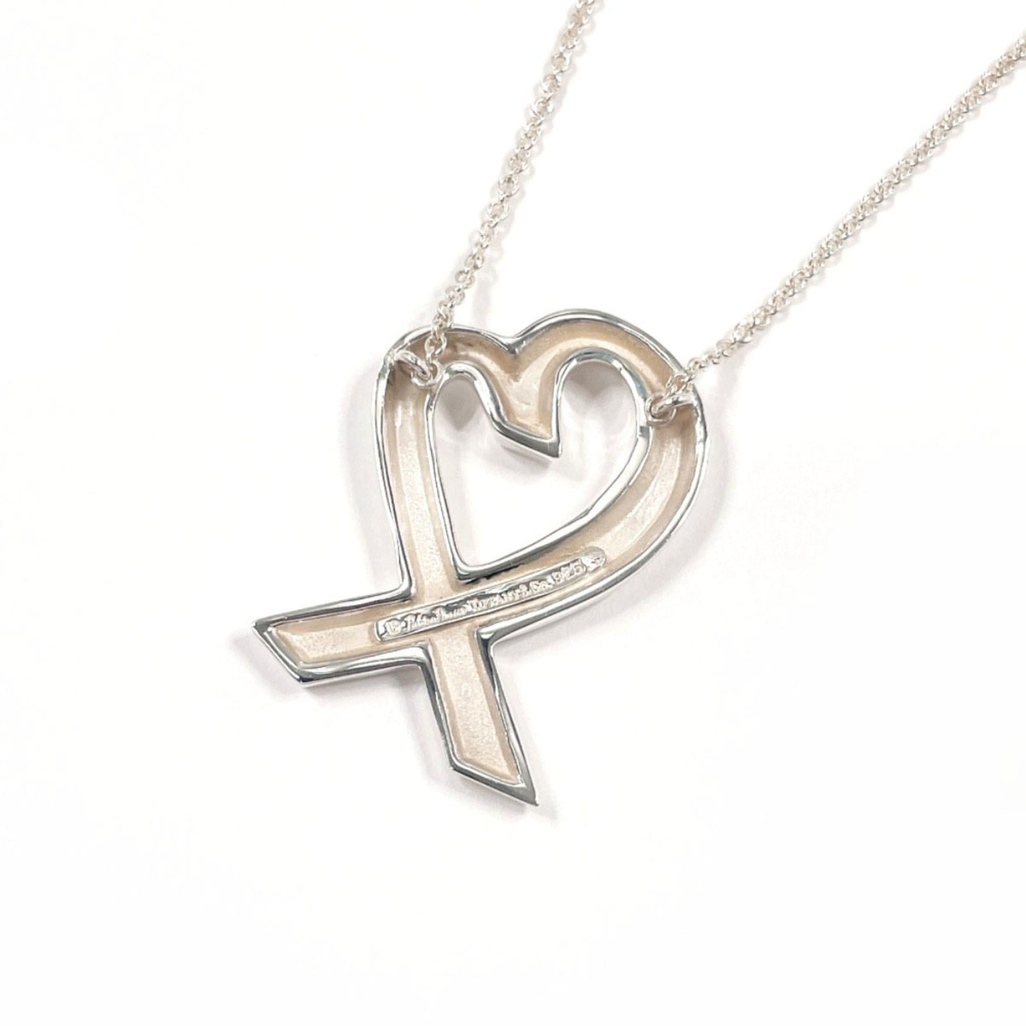 Tiffany & Co. TIFFANY&Co. Tiffany Loving Heart Paloma Picasso Necklace, Sterling Silver 925, Silver, Women's Size ONE SIZE - 2 Thumbnail