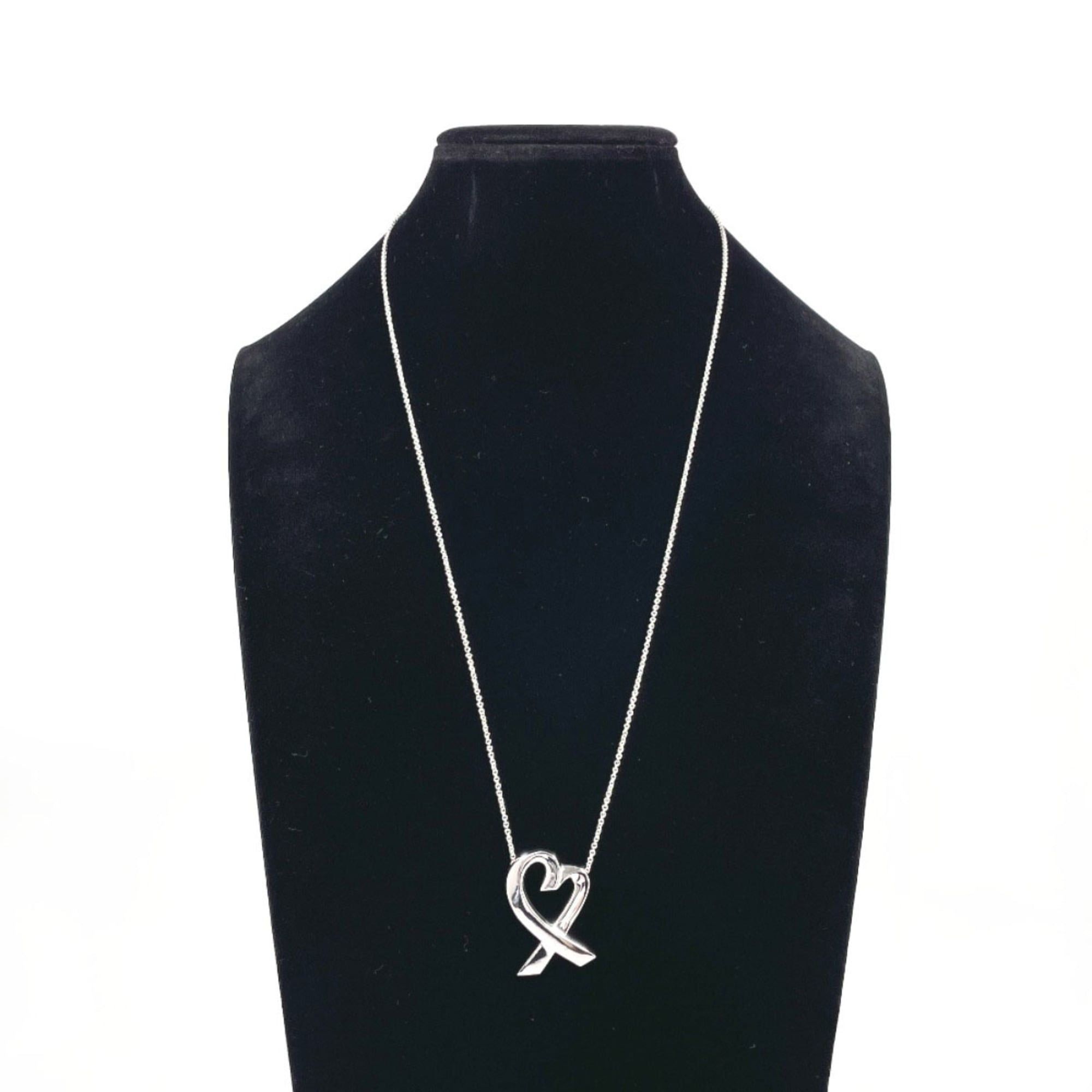 Tiffany & Co. TIFFANY&Co. Tiffany Loving Heart Paloma Picasso Necklace, Sterling Silver 925, Silver, Women's Size ONE SIZE - 7 Thumbnail