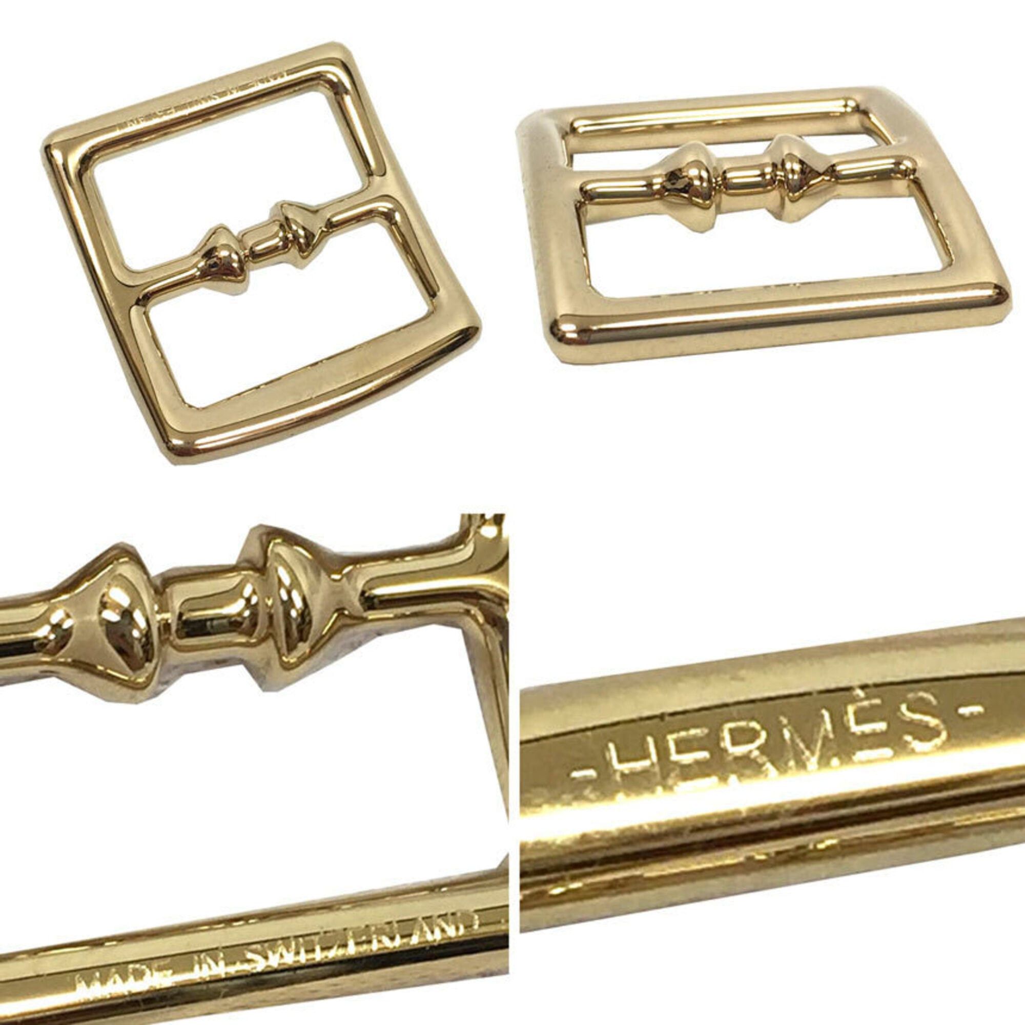 Hermes Hermes scarf ring buckle Etrivière PM holder in gold color. Hermes, unisex. Size ONE SIZE - 2 Thumbnail