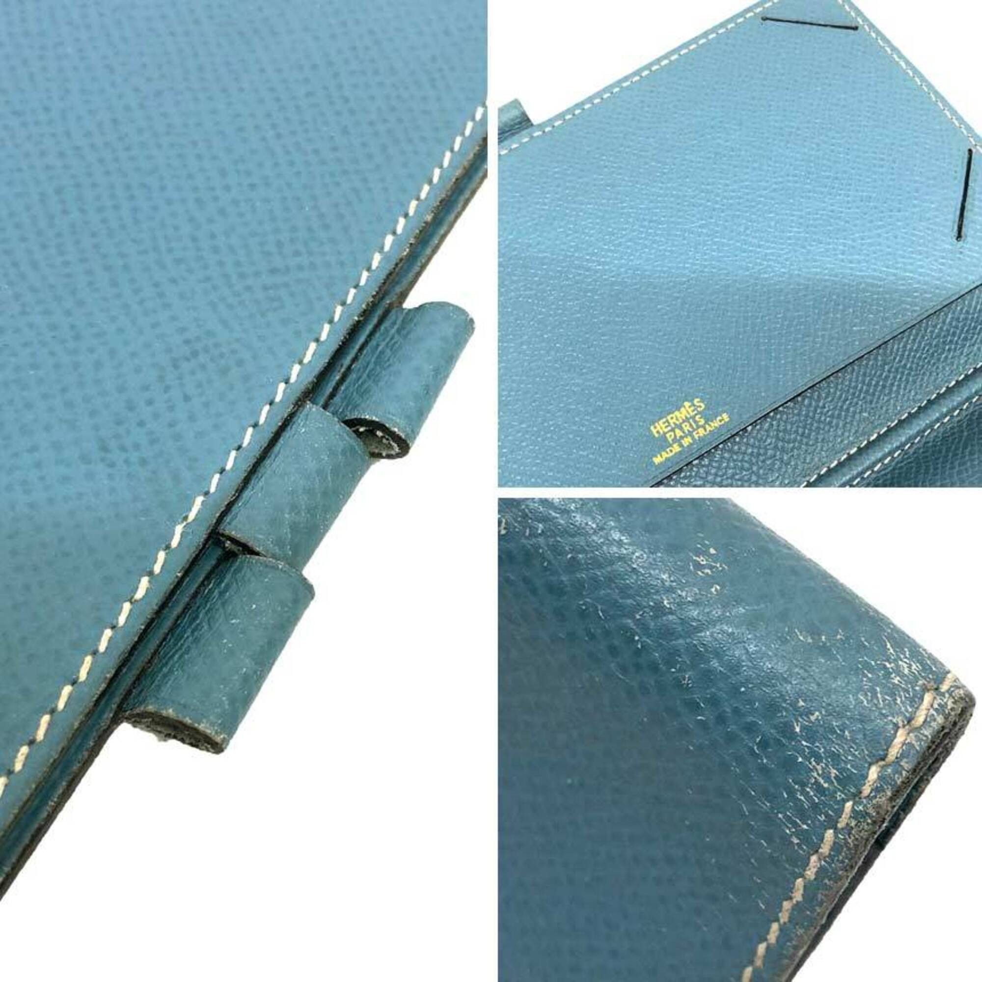 Hermes HERMES Vision Agenda Cover Notebook Leather Blue Size ONE SIZE - 3 Thumbnail
