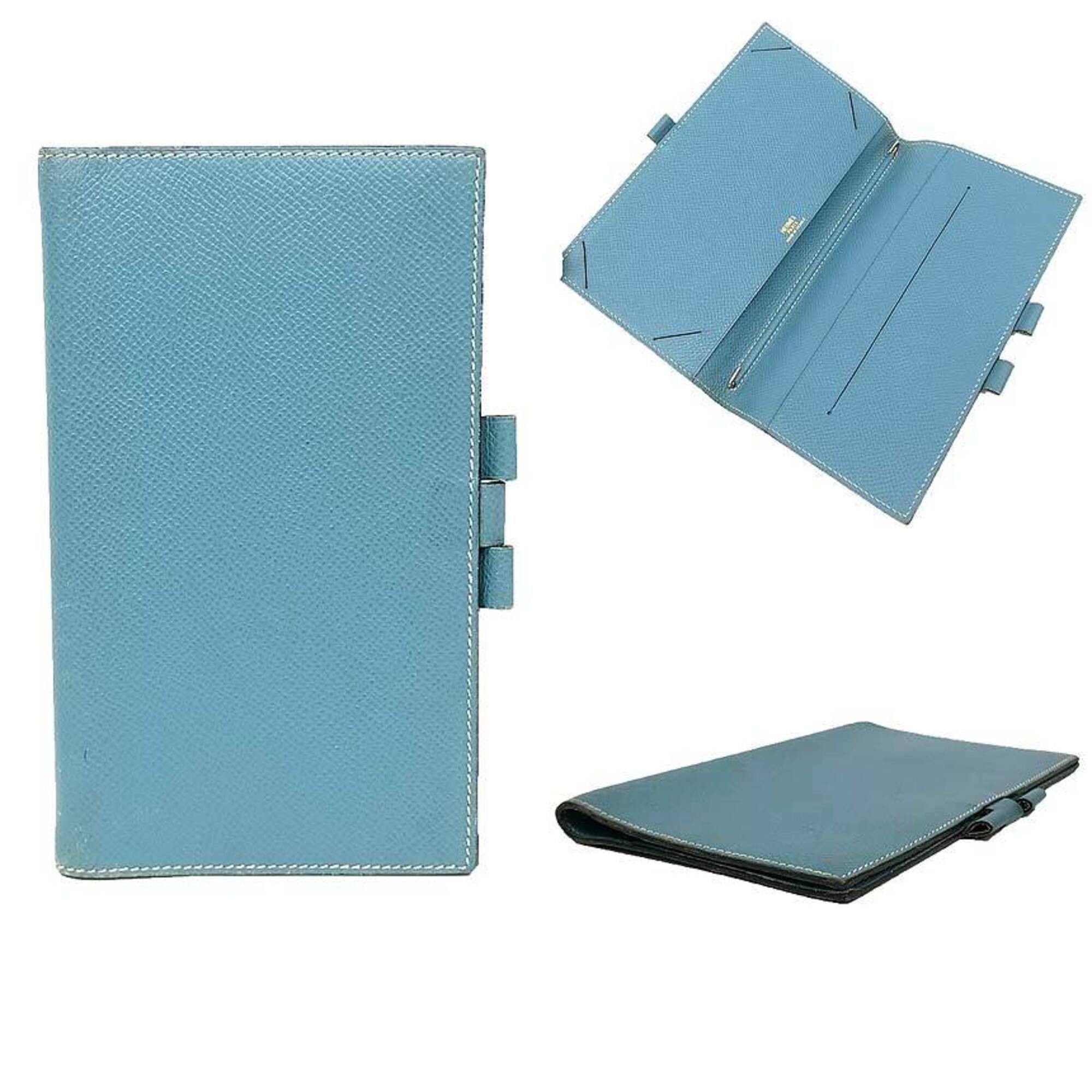 Hermes HERMES Vision Agenda Cover Notebook Leather Blue Size ONE SIZE - 2 Thumbnail