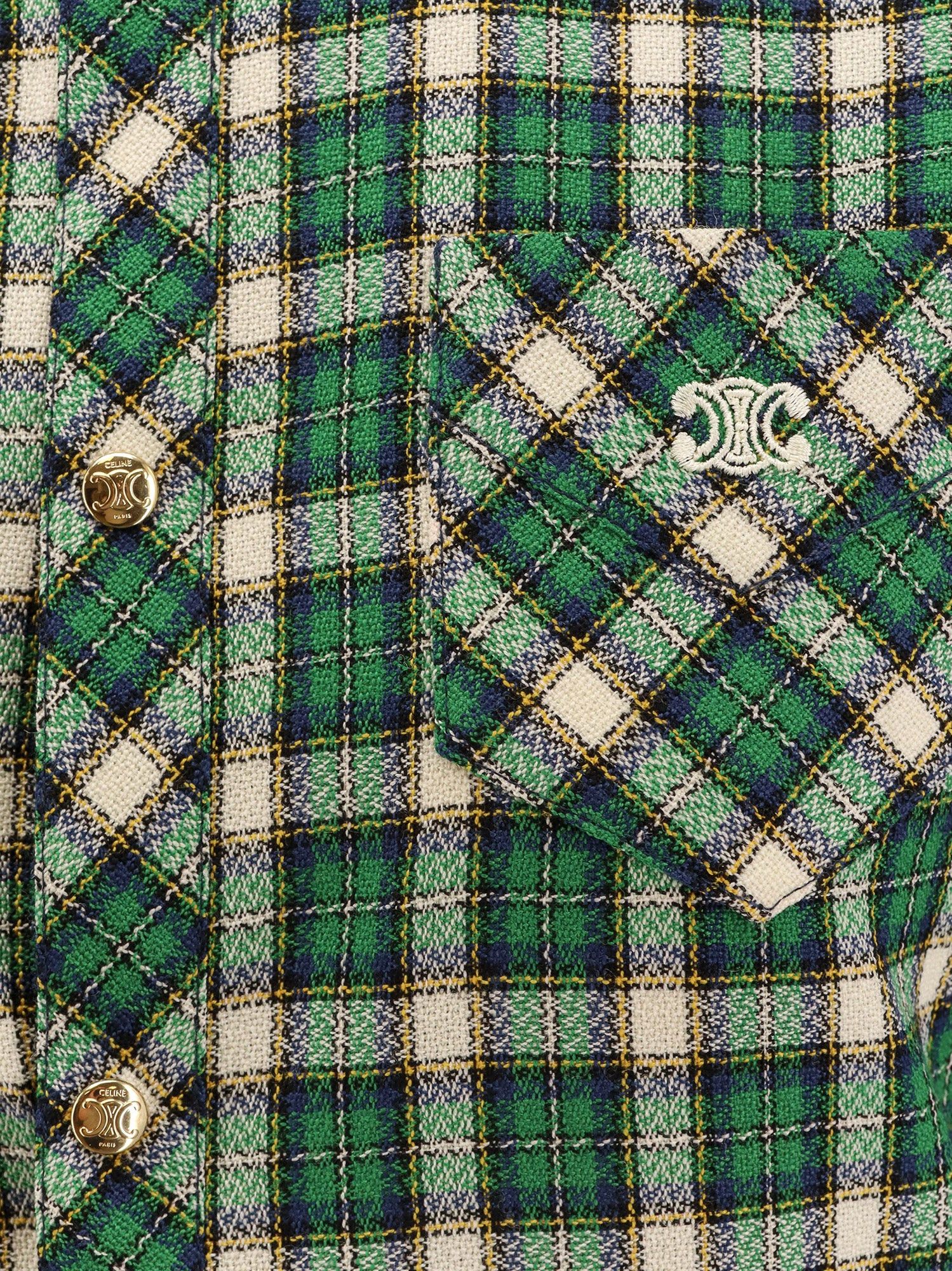Celine Tartan wool mini dress 38 - USA Tariffs Included Size XS / US 0-2 / IT 36-38 - 3 Thumbnail
