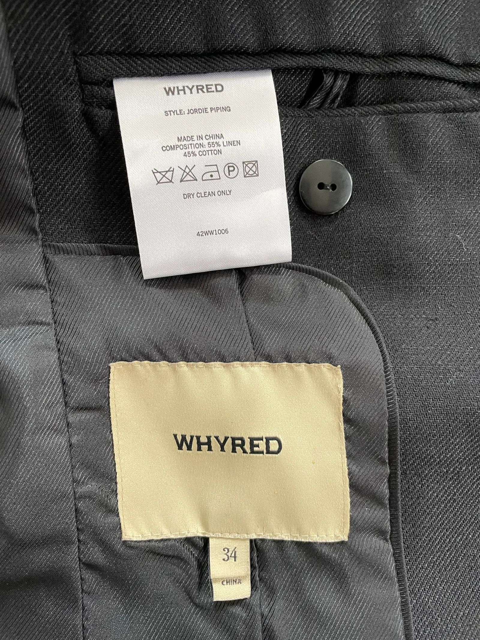 Whyred Whyred Jordie Piping Blazer Size XS / US 0-2 / IT 36-38 - 2 Thumbnail