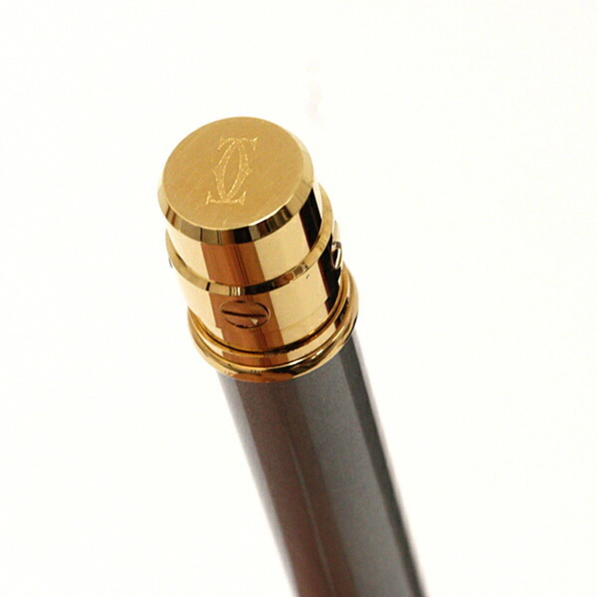 Cartier Cartier Santos de Ballpoint Pen, Gold Finish, Screw & Detail Size ONE SIZE - 3 Thumbnail