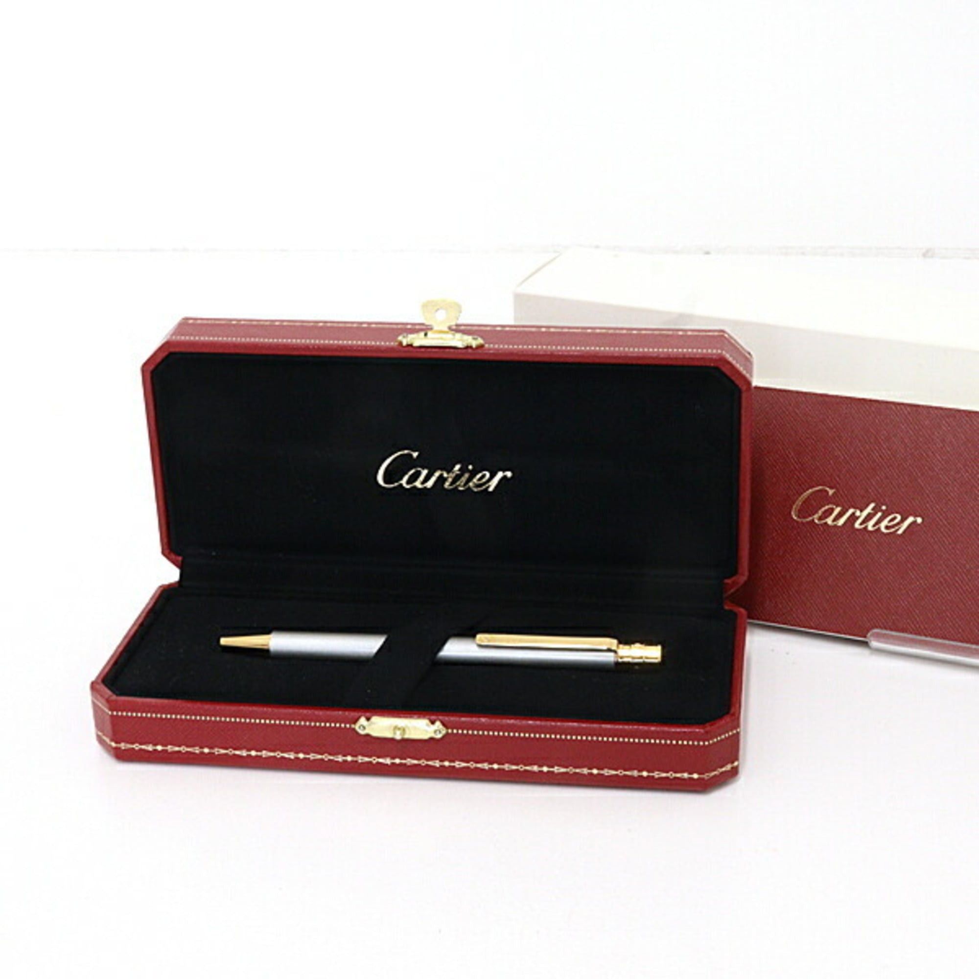 Cartier Cartier Santos de Ballpoint Pen, Gold Finish, Screw & Detail Size ONE SIZE - 6 Thumbnail